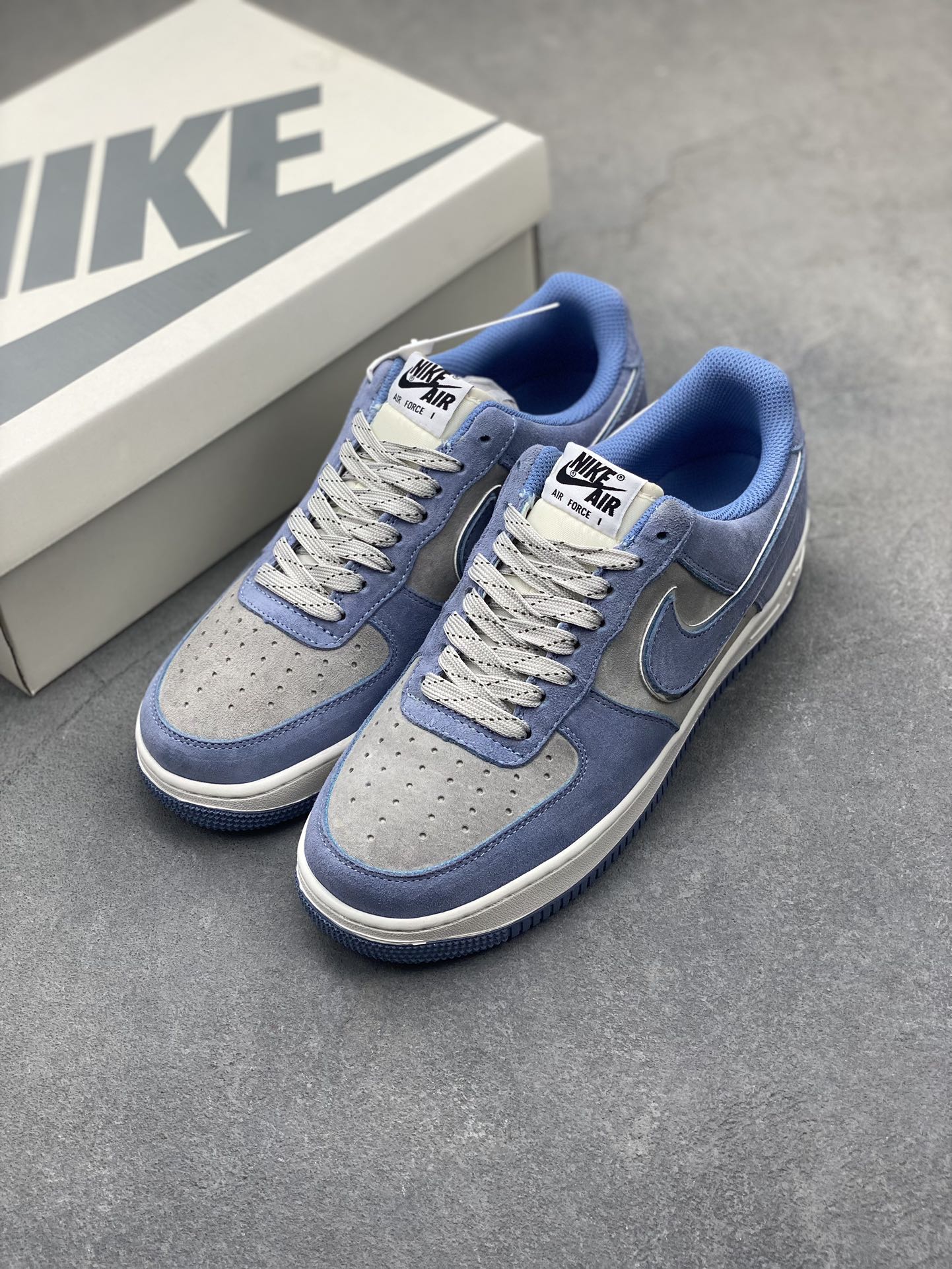 Nike Air Force 1 '07 Low Blue Grey Suede Sneakers DV0788-112 9 i1719861623 5147 8