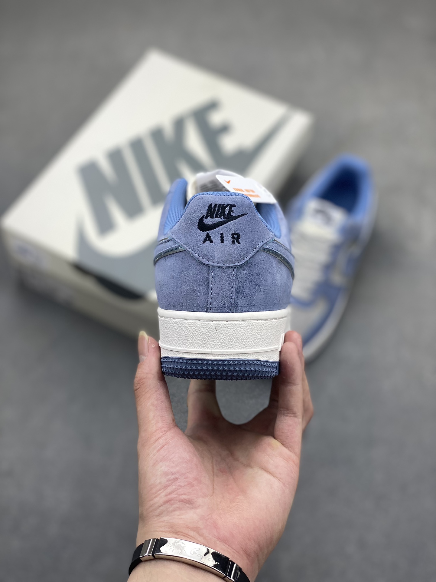 Nike Air Force 1 '07 Low Blue Grey Suede Sneakers DV0788-112 5 i1719861623 9570 5