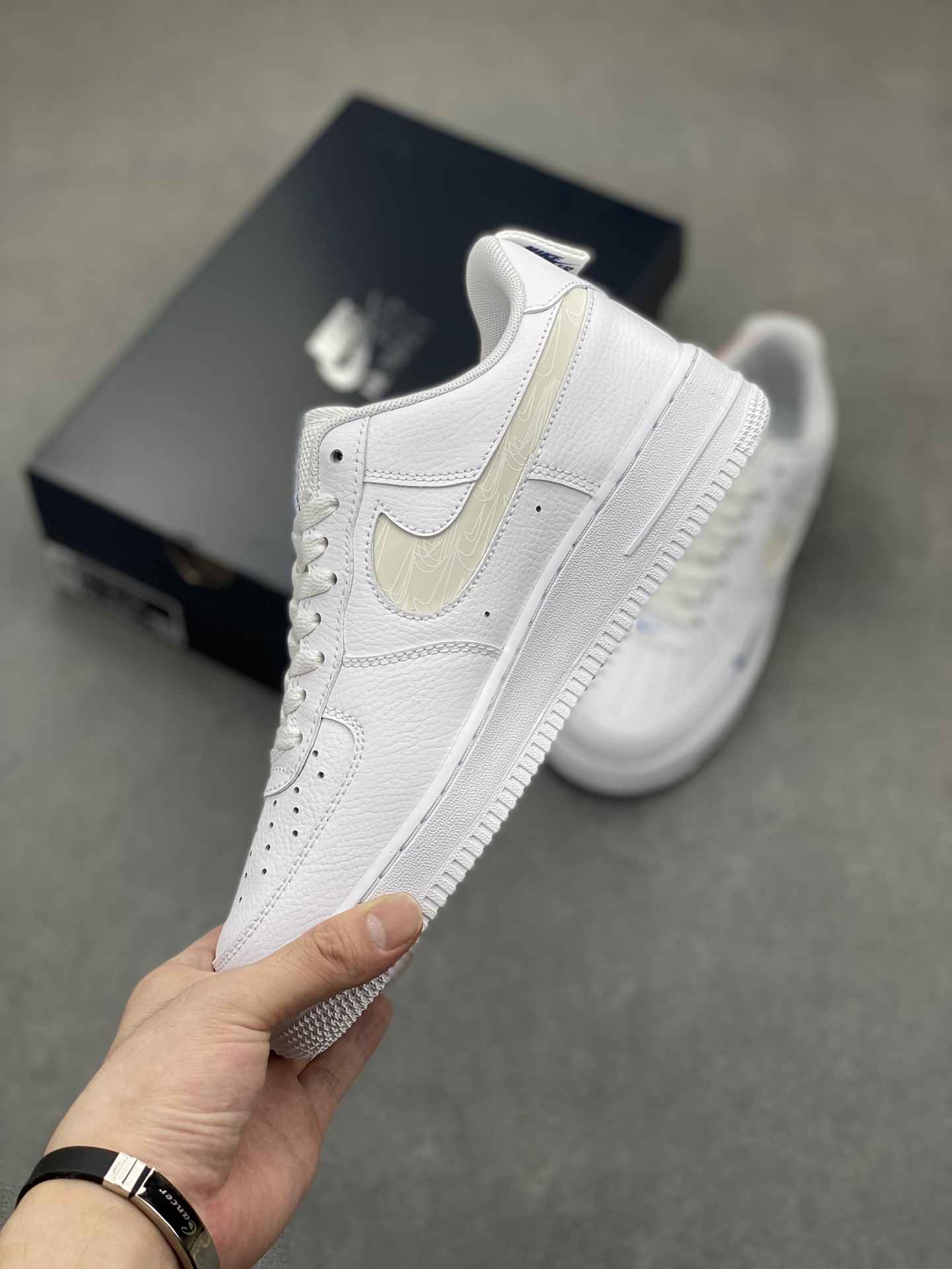 Nike Air Force 1 Reflective Swoosh White Blue FB8971-100 Sneakers 4 i1720547662 4142 6