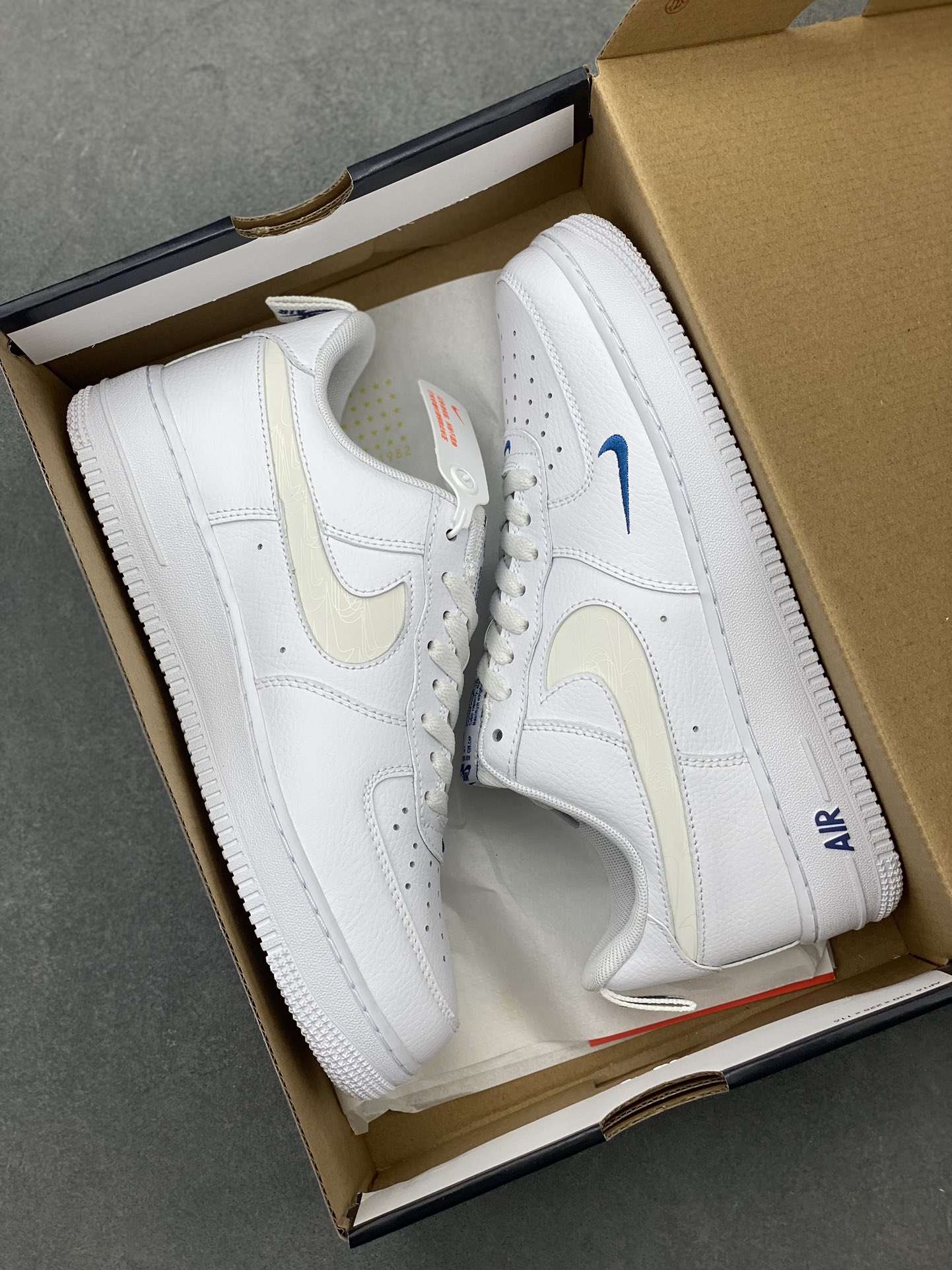 Nike Air Force 1 Reflective Swoosh White Blue FB8971-100 Sneakers 10 i1720547662 6520 8