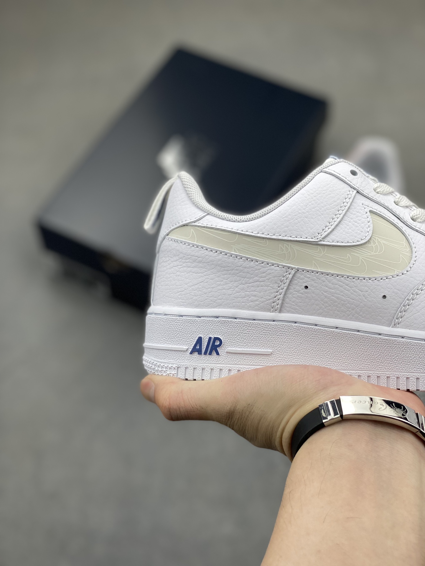 Nike Air Force 1 Reflective Swoosh White Blue FB8971-100 Sneakers 6 i1720547662 689 3