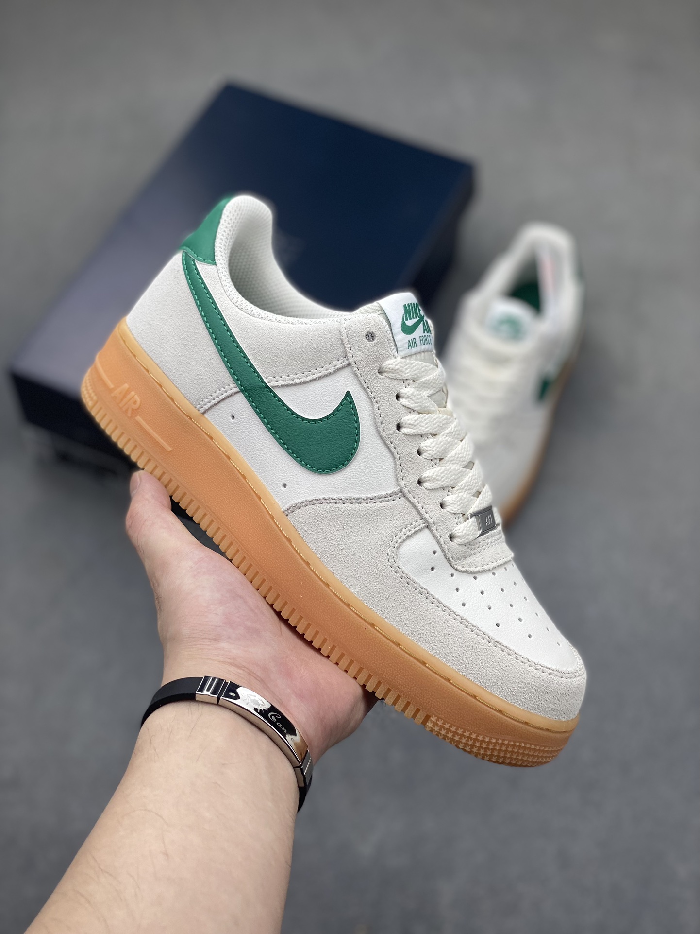 Nike Air Force 1 '07 Low Green Gum Bottom Casual Shoes - Size 36-45 2 i1720644733 838 6