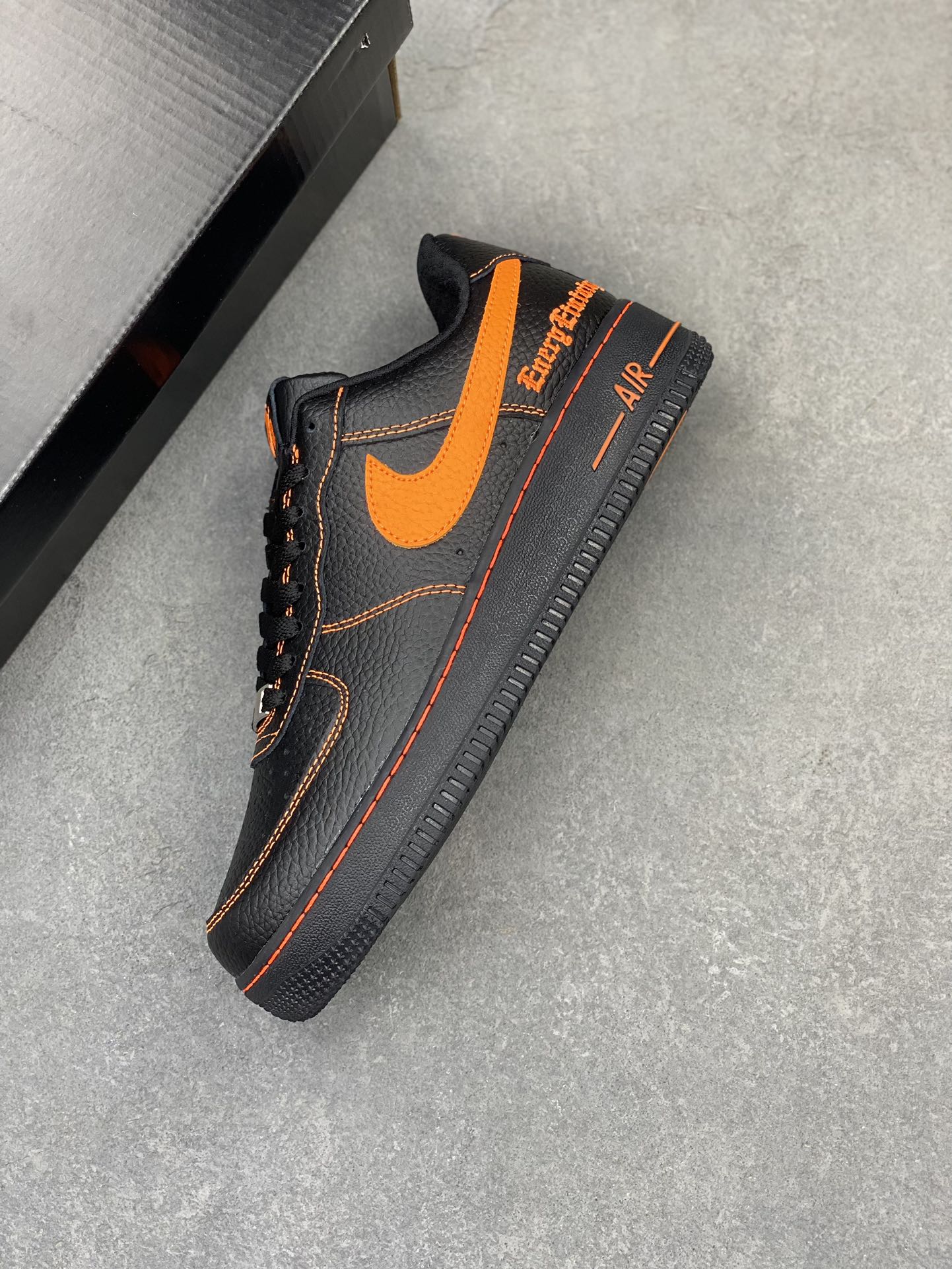 Nike Air Force 1 Low Black Orange Custom Sneakers AA5360-001 - Size 36-45 8 i1720812062 3521 8