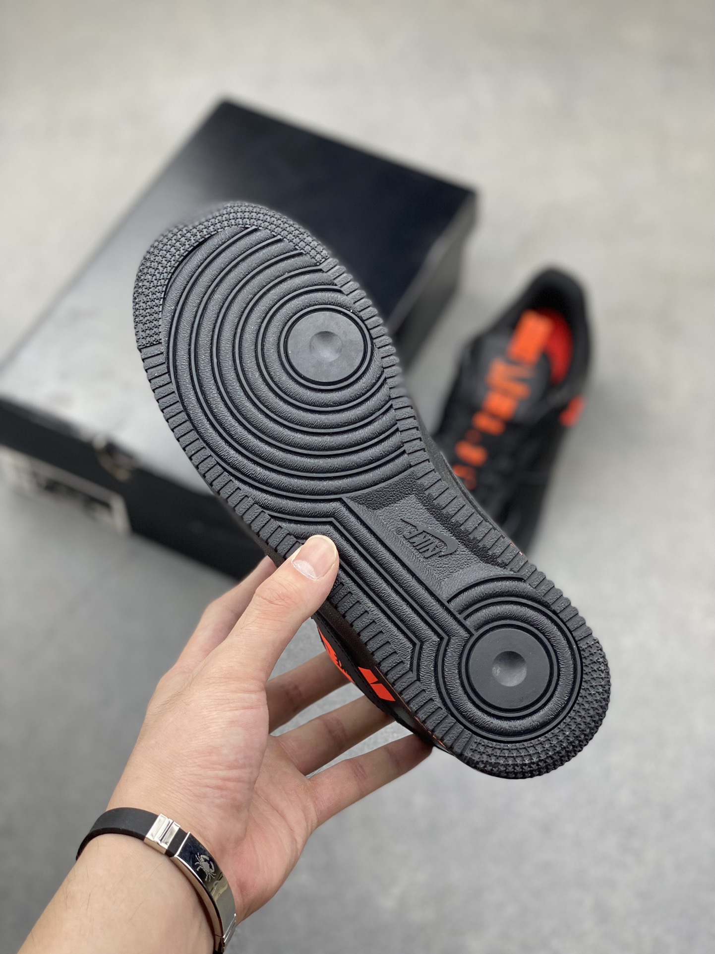 Nike Air Force 1 Low Black/Orange Accent, Premium Leather, All Sizes Available 7 i1720812110 9073 3