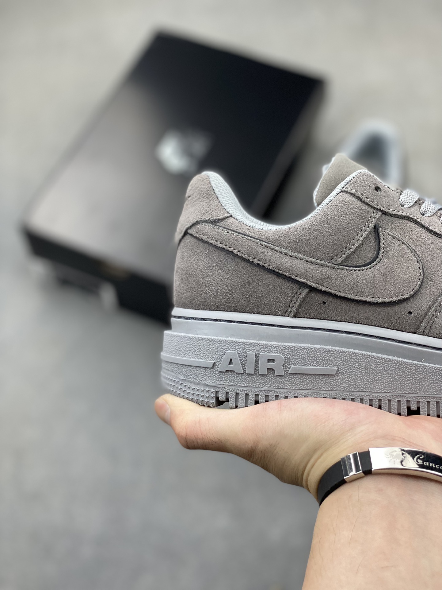 Nike Air Force 1 Low Grey Suede Women's Shoes DA8478-300 6 i1720812373 3638 0