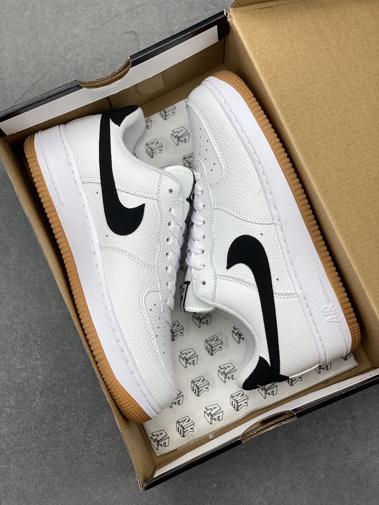 Nike Air Force 1 Low White/Black Leather Sneakers - Style CI0057-100 10 i1720812456 6635 7