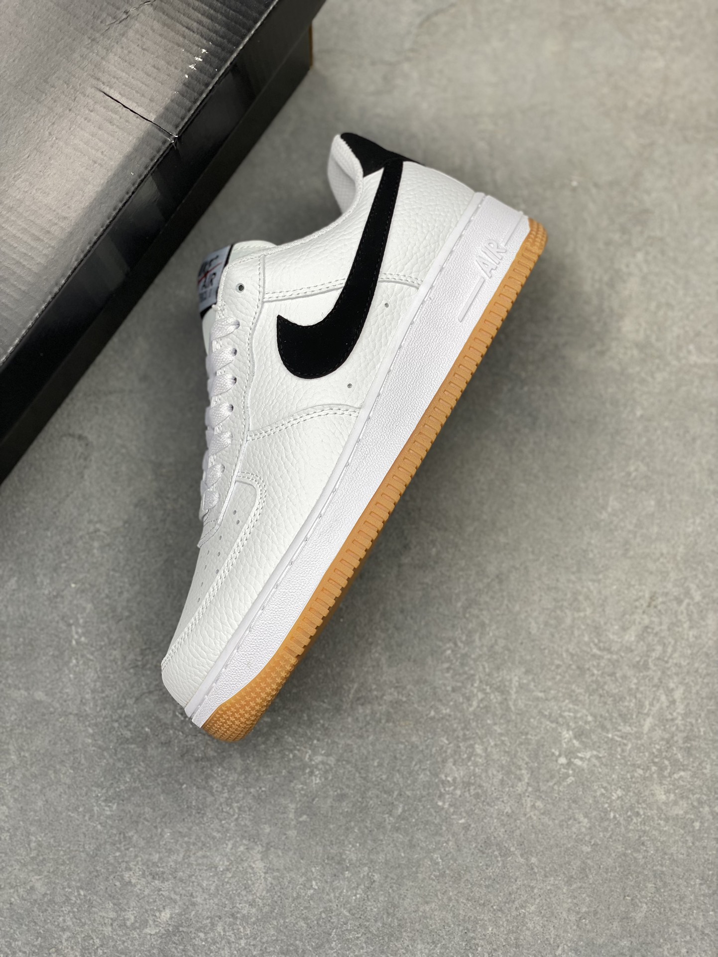 Nike Air Force 1 Low White/Black Leather Sneakers - Style CI0057-100 8 i1720812456 9740 8
