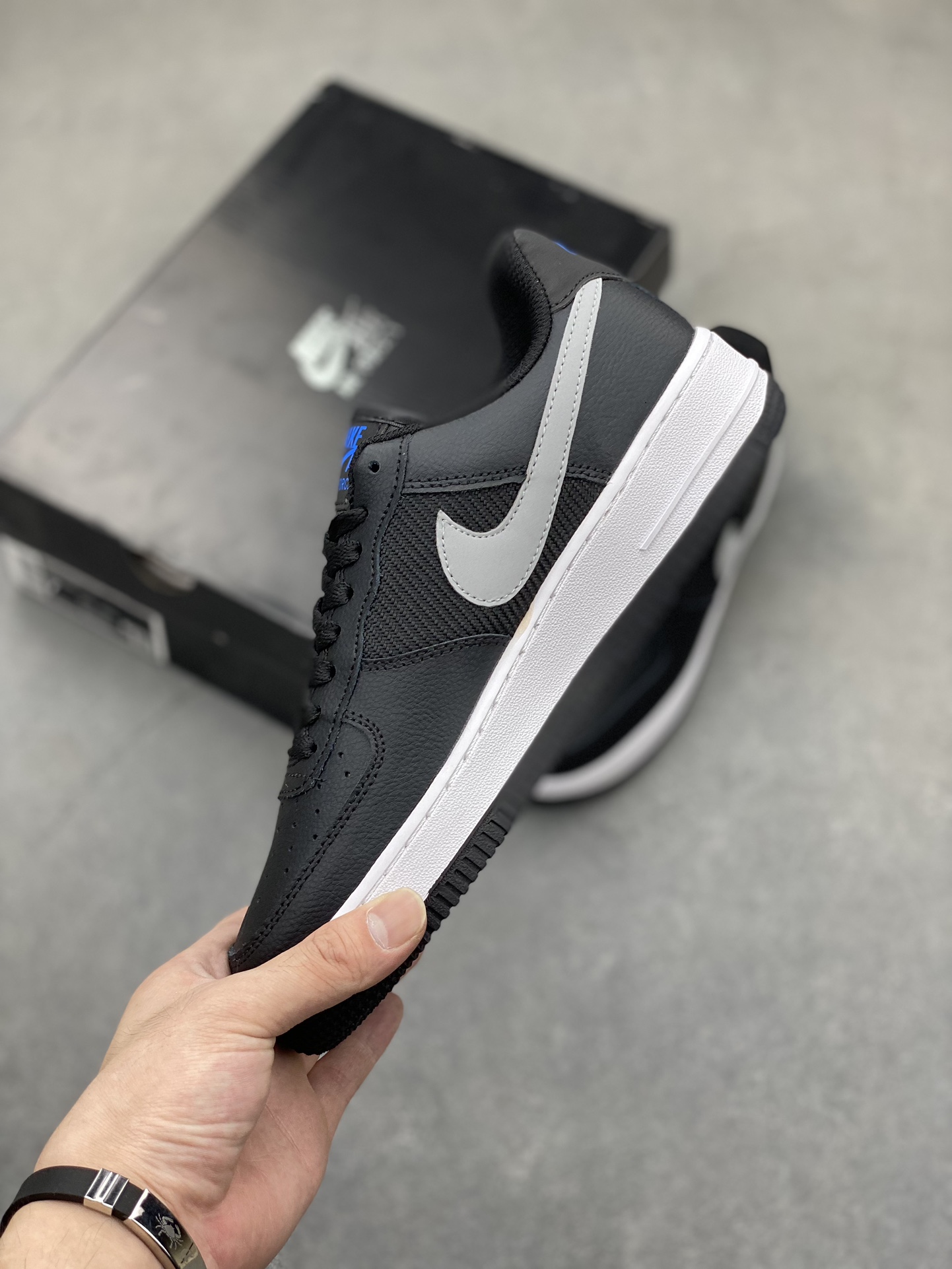 Nike Air Force 1 Low Black/Silver - Premium Leather, Comfort Cushioning 4 i1720812493 3465 0