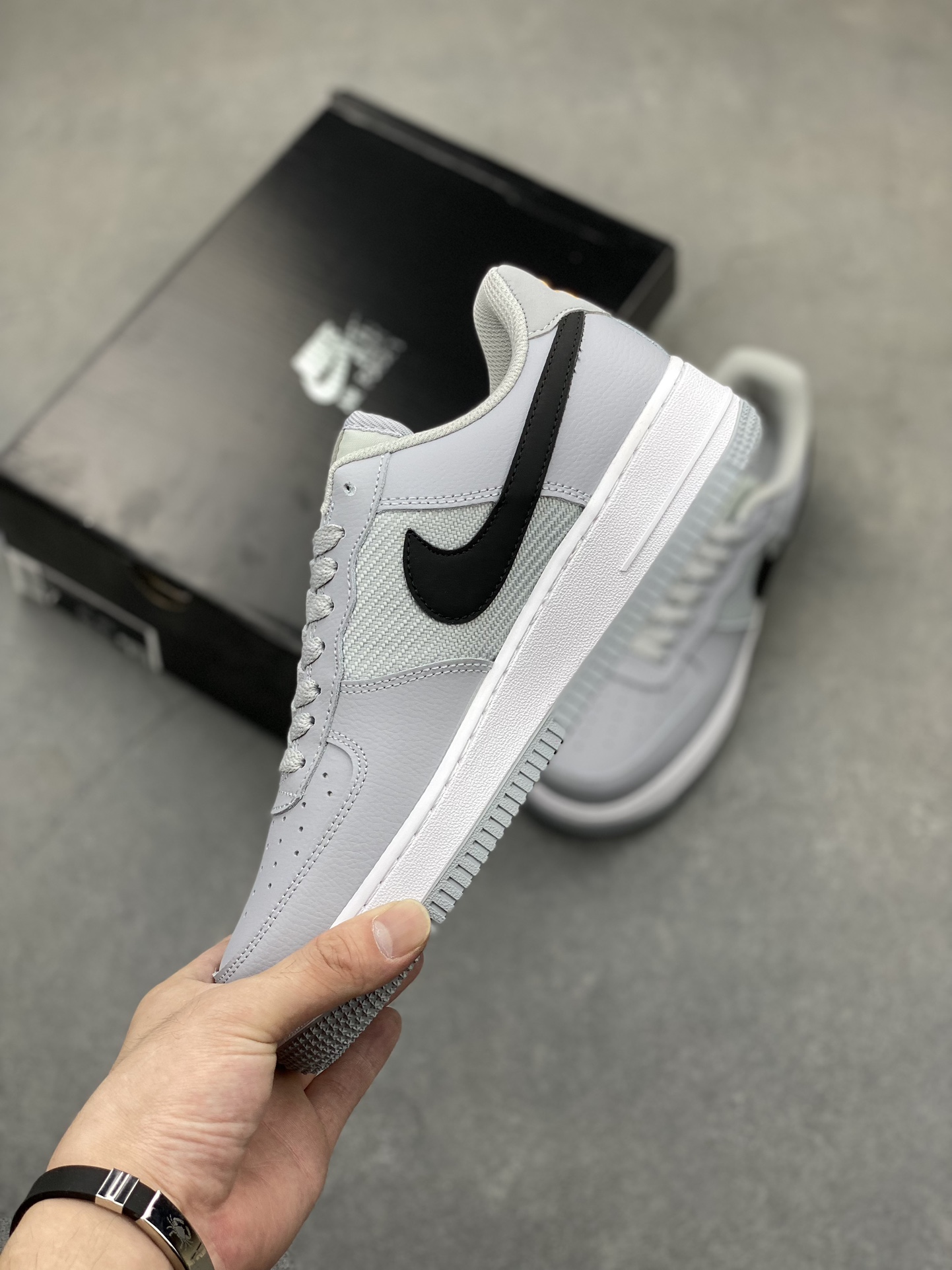 Nike Air Force 1 Low Grey/Black: Premium Comfort & Iconic Style, All Sizes 4 i1720812619 877 0