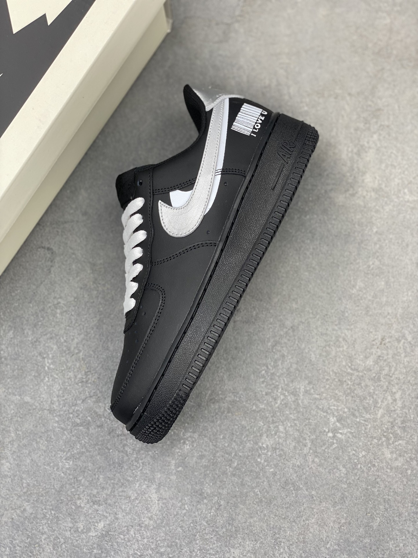 Nike Air Force 1 Black/Silver Custom Sneakers - Size 36 to 45 8 i1720984708 9551 0