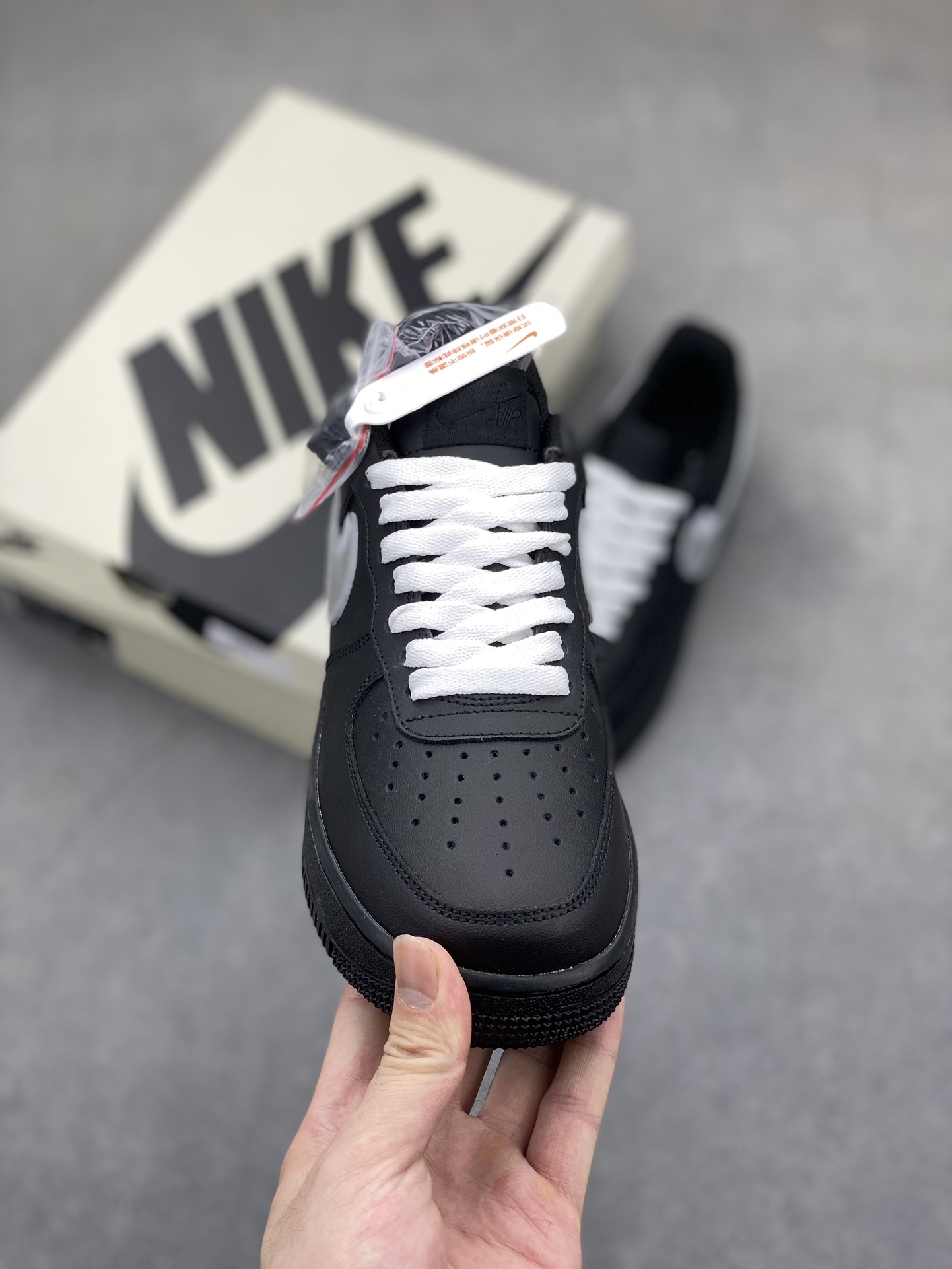 Nike Air Force 1 Black/Silver Custom Sneakers - Size 36 to 45 3 i1720984709 1375 6