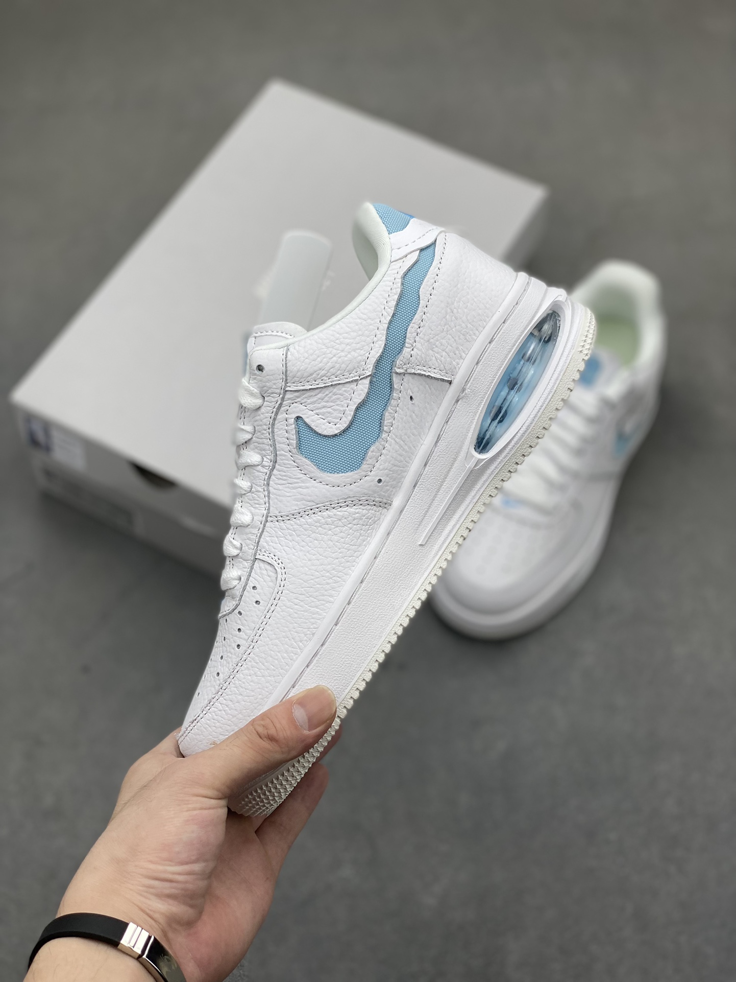 Nike Air Force 1 Low White Blue Cushioned Sneakers - Stylish & Comfortable 4 i1720984970 94 1