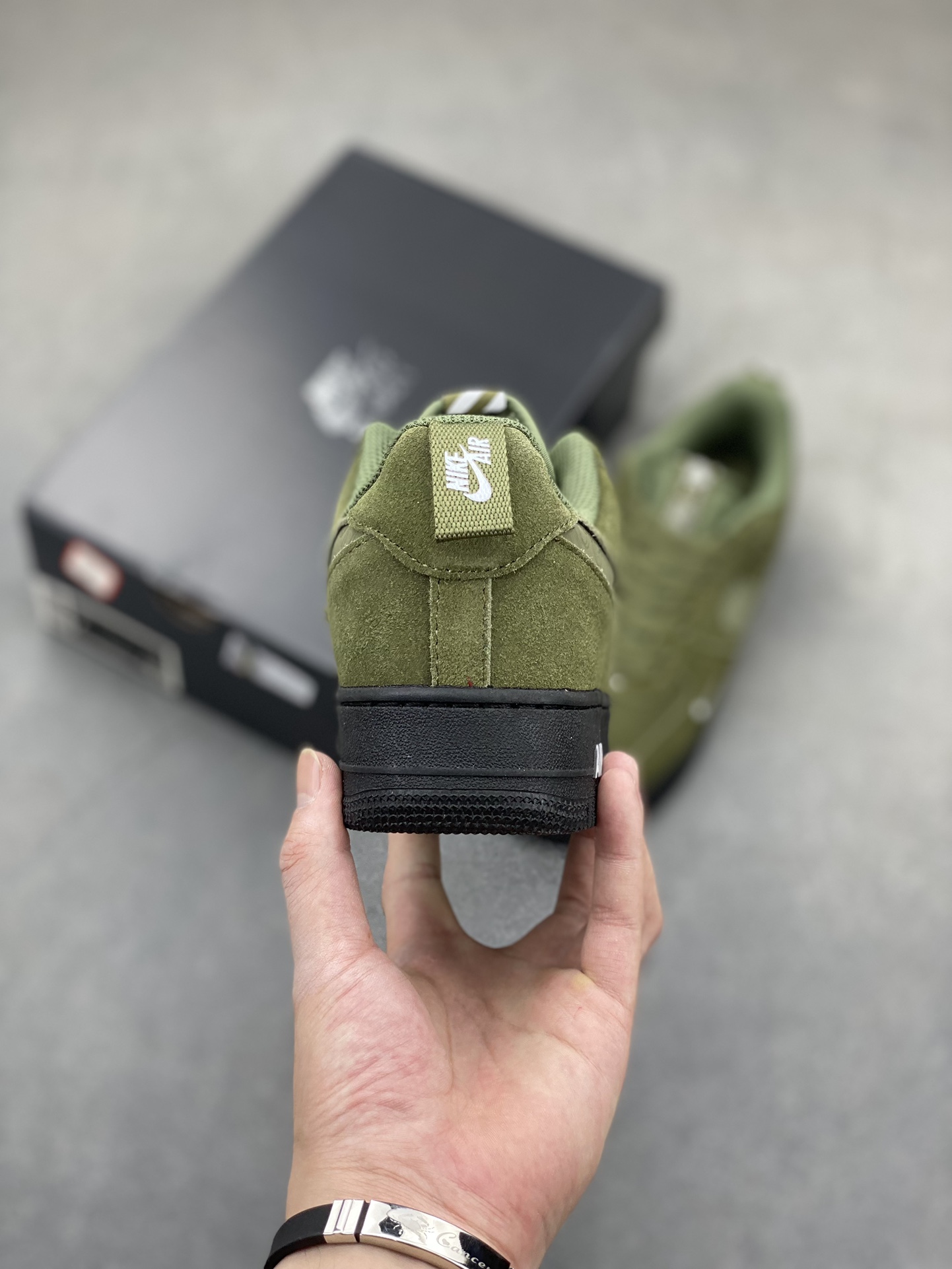 Nike Air Force 1 Low Olive Green Suede Sneakers - DJ4631-200 5 i1720985388 1016 5