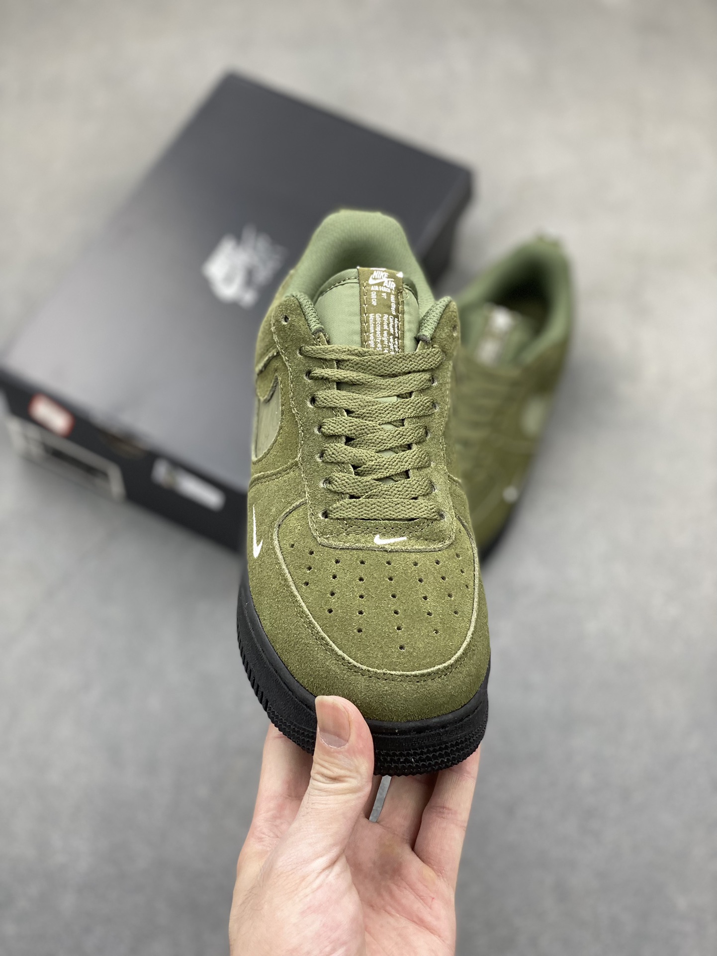 Nike Air Force 1 Low Olive Green Suede Sneakers - DJ4631-200 3 i1720985388 2413 7