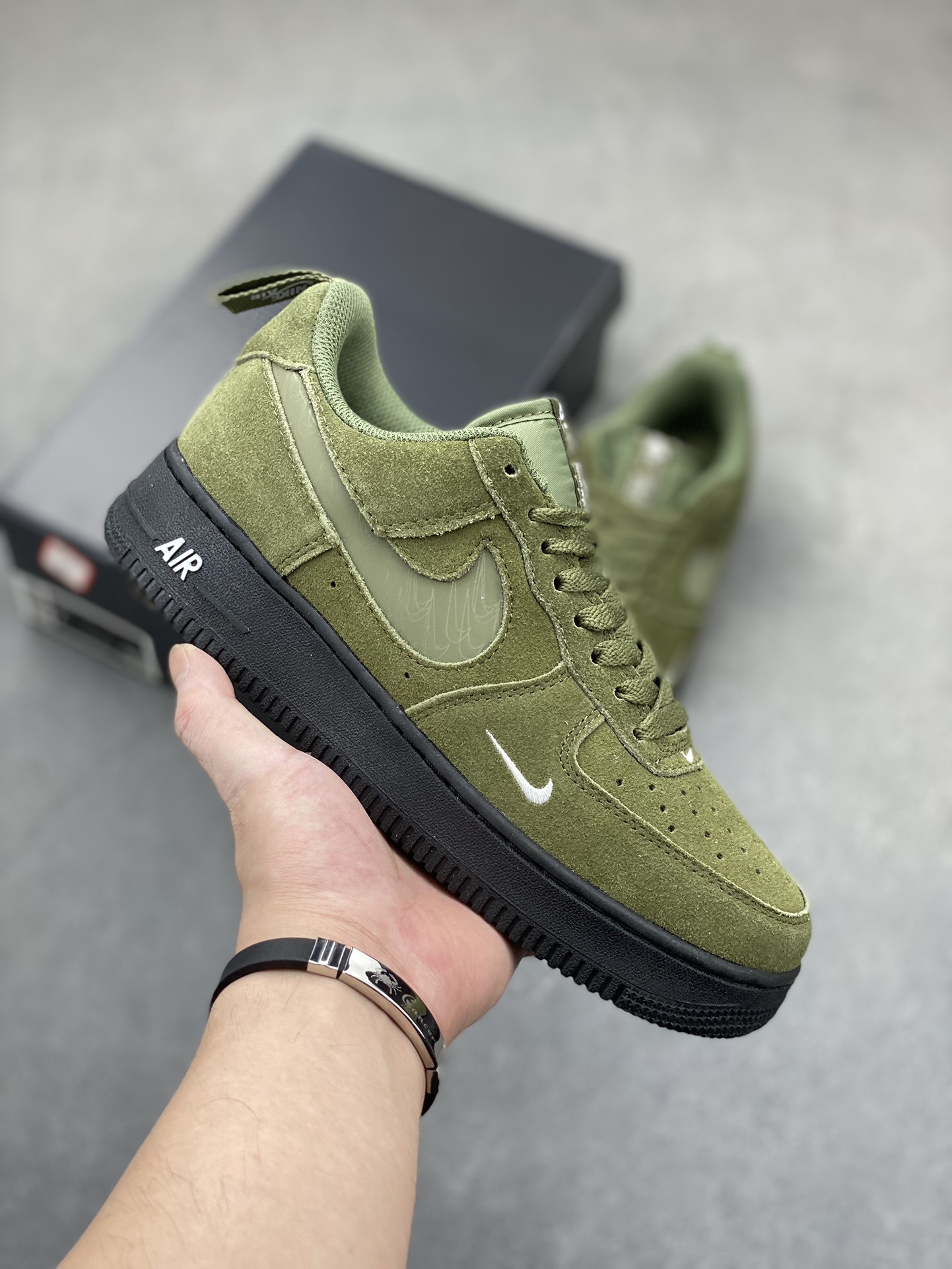Nike Air Force 1 Low Olive Green Suede Sneakers - DJ4631-200 2 i1720985388 4633 3