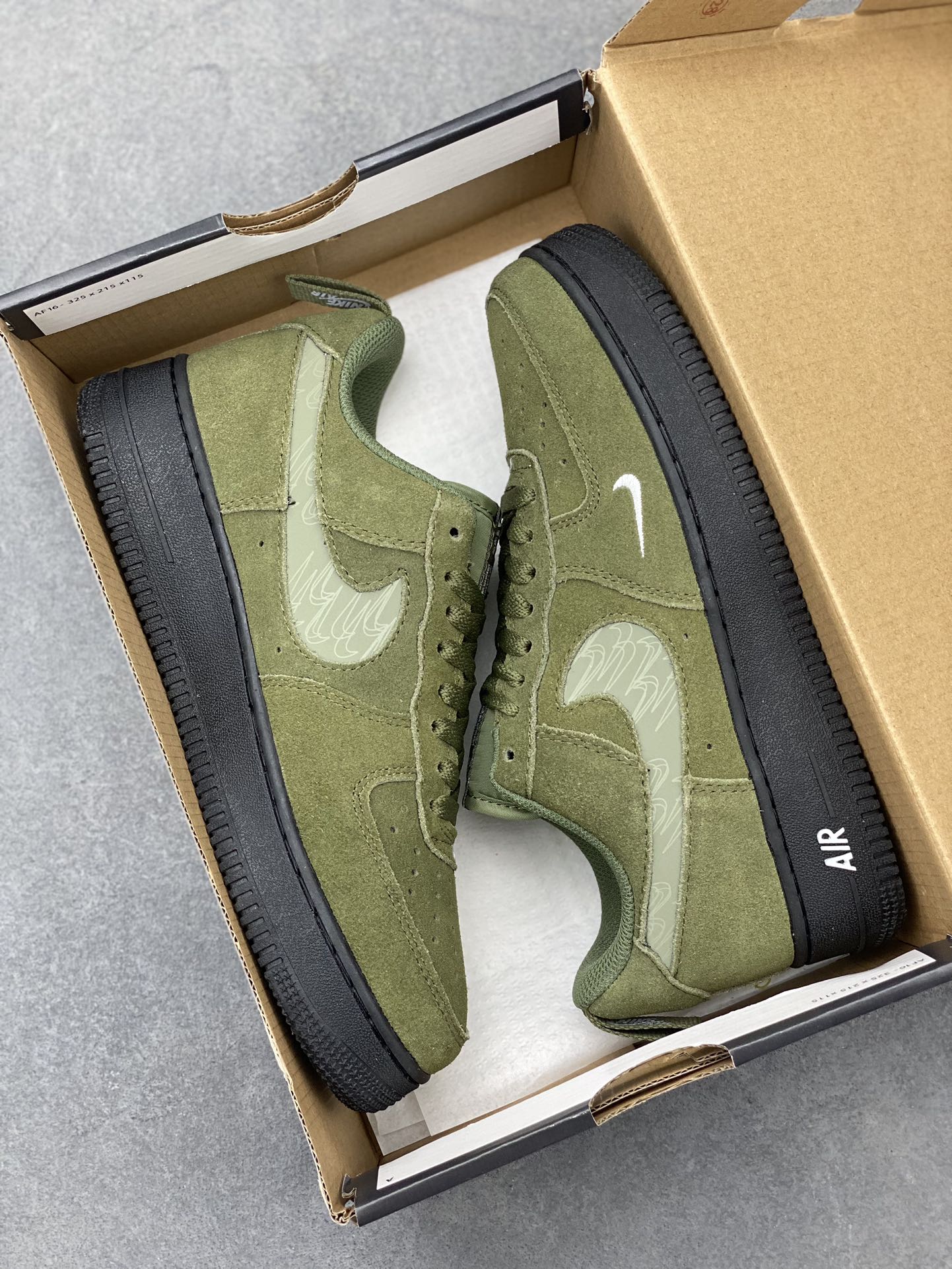 Nike Air Force 1 Low Olive Green Suede Sneakers - DJ4631-200 10 i1720985388 8427 2