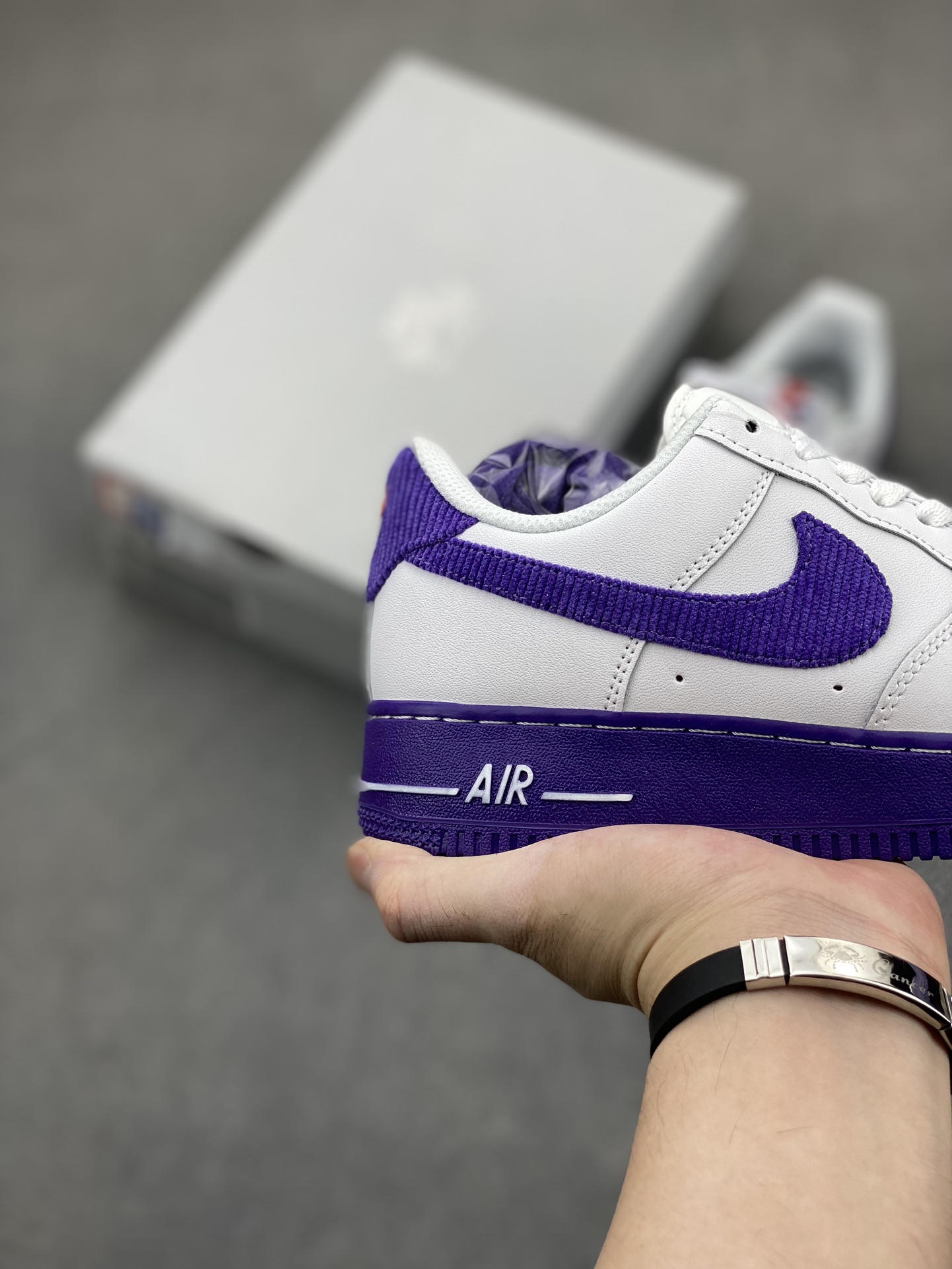 Nike Air Force 1 Low White/Purple Premium Leather Sneaker (Sizes 36-45) 6 i1720985495 8576 4
