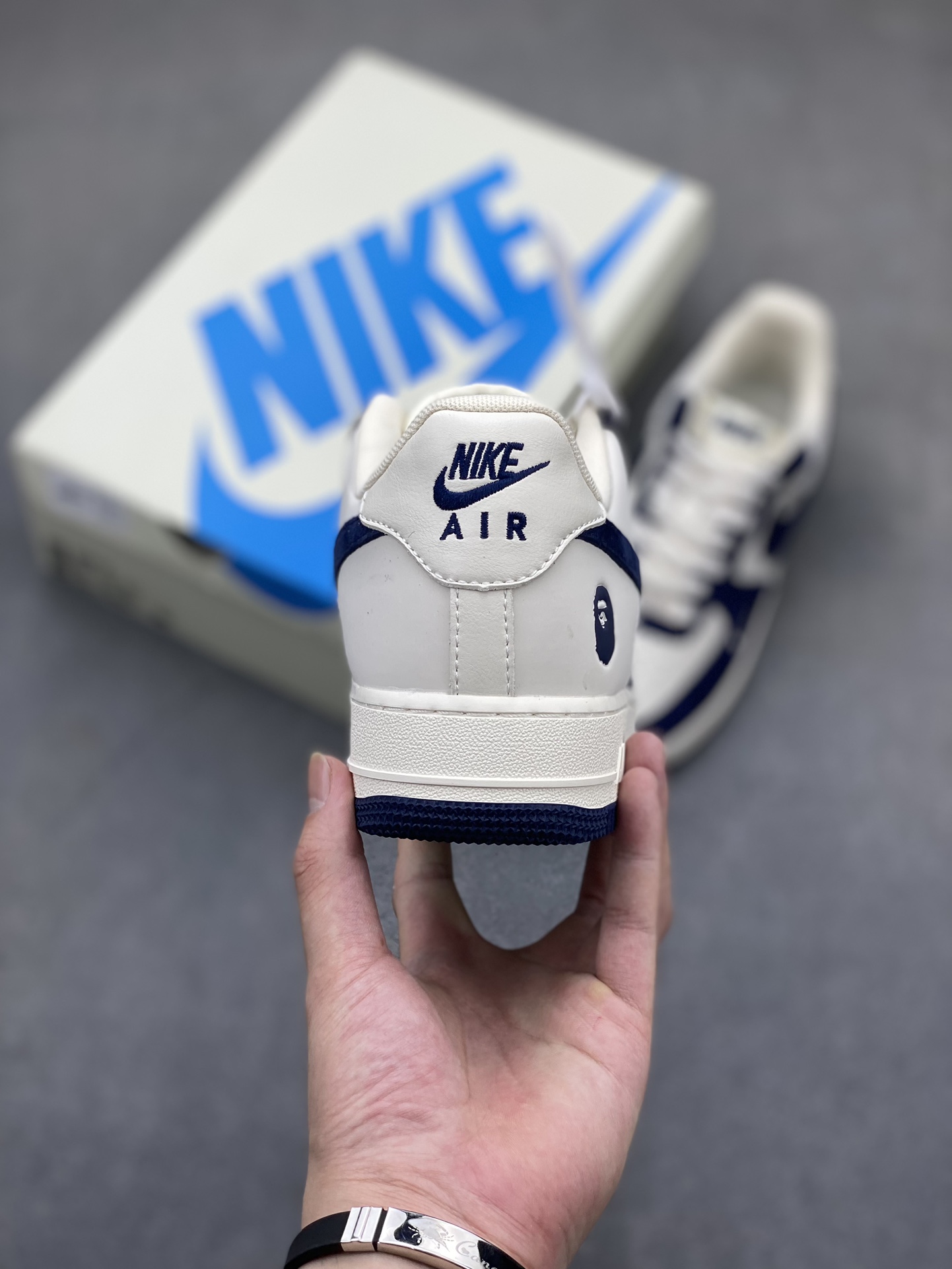 Nike Air Force 1 Low Bape Sneakers - Navy/White, Sizes 36-45 Available 5 i1720985596 4975 1