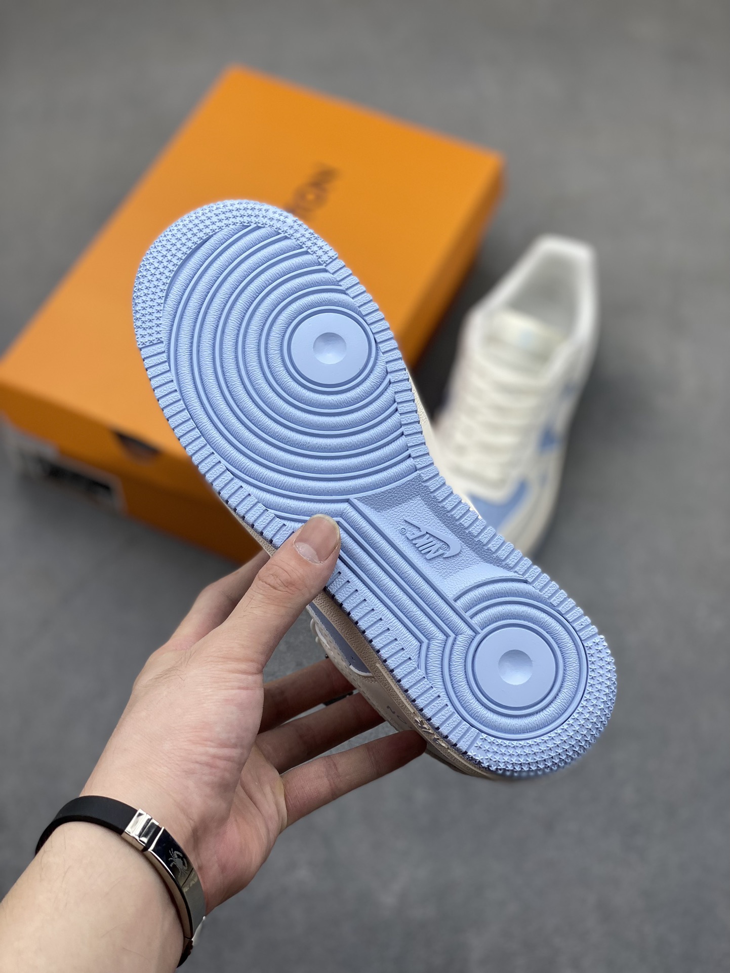 Nike Air Force 1 '07 Low Louis Vuitton Collab - White/Ice Blue Sneakers 7 i1721161751 8963 6