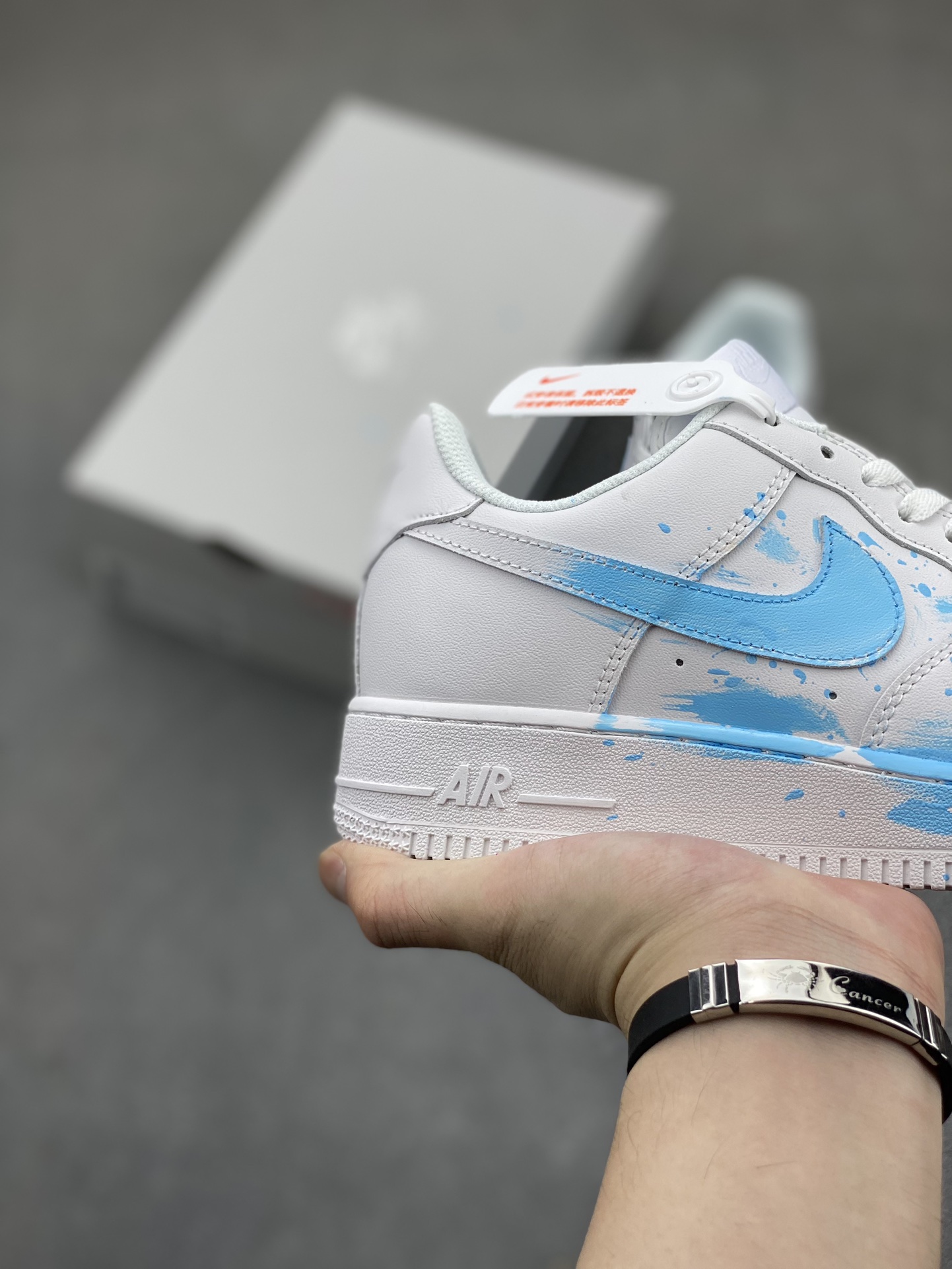 Nike Air Force 1 '07 Custom Anime Graffiti Sneakers - Light Blue 6 i1721162119 4269 4