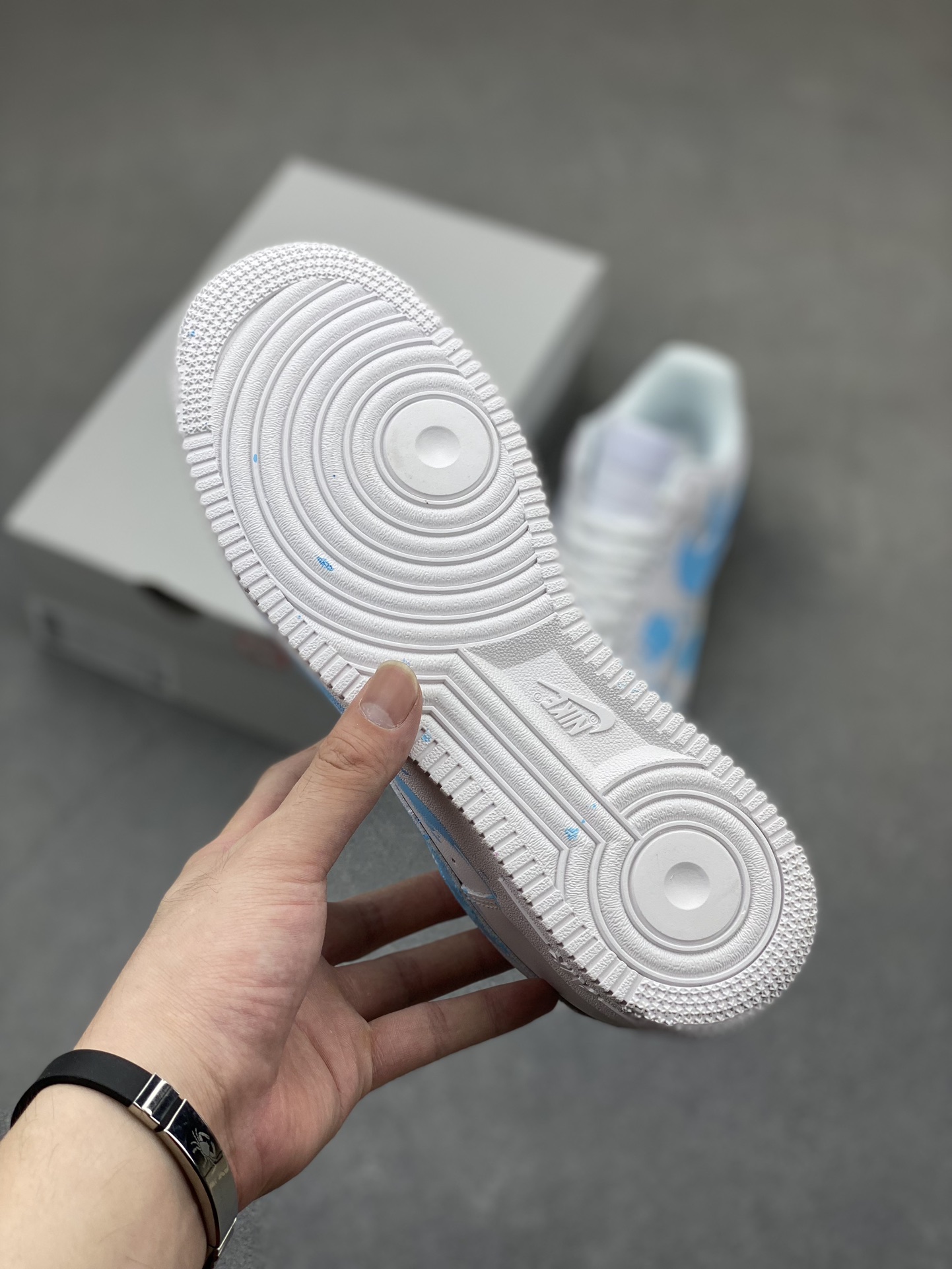 Nike Air Force 1 '07 Custom Anime Graffiti Sneakers - Light Blue 7 i1721162119 5525 7