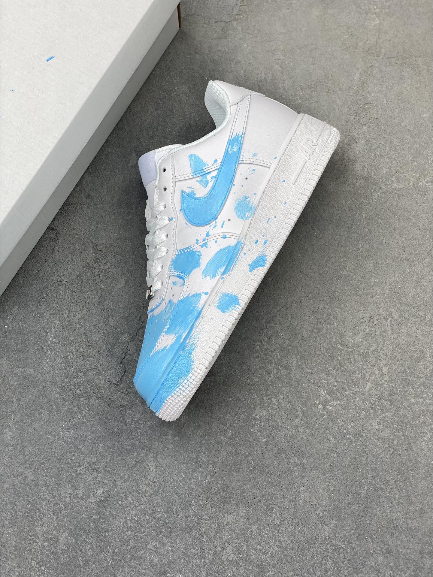 Nike Air Force 1 '07 Custom Anime Graffiti Sneakers - Light Blue 8 i1721162119 6983 3