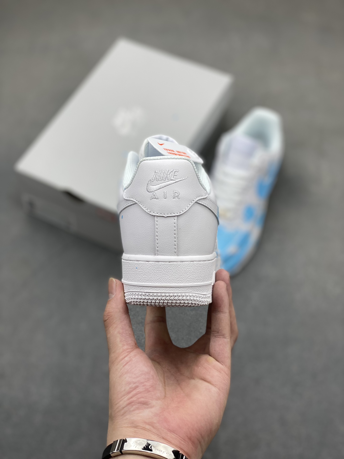 Nike Air Force 1 '07 Custom Anime Graffiti Sneakers - Light Blue 5 i1721162119 7276 6