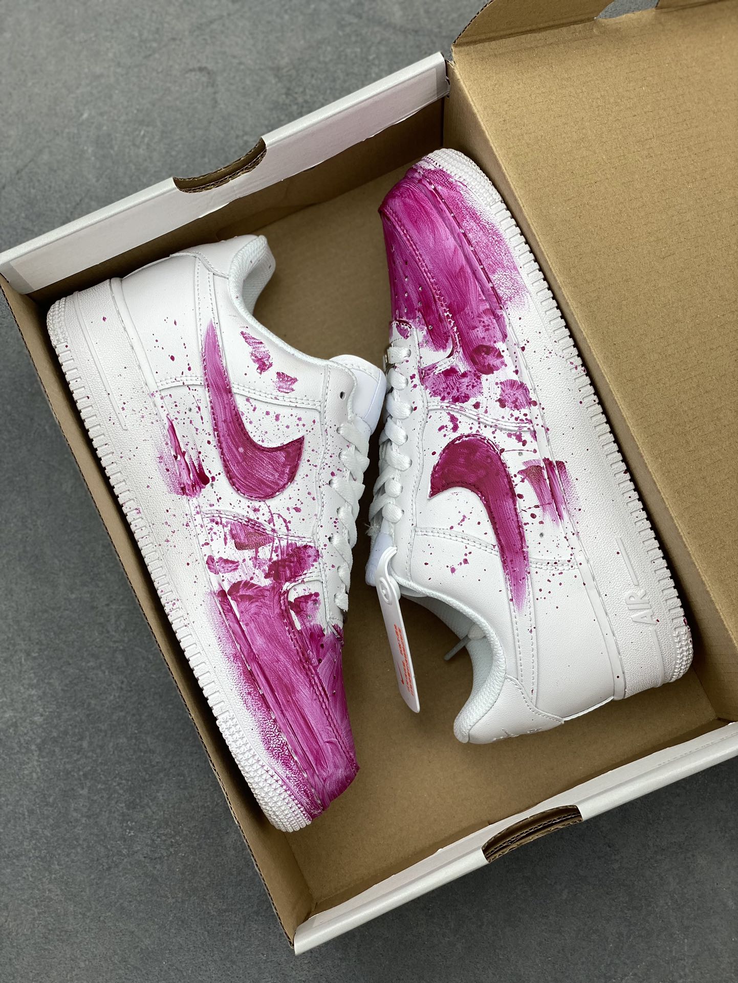 Nike Air Force 1 '07 Low Custom Anime Graffiti Sneakers - White/Pink 10 i1721162204 4692 7