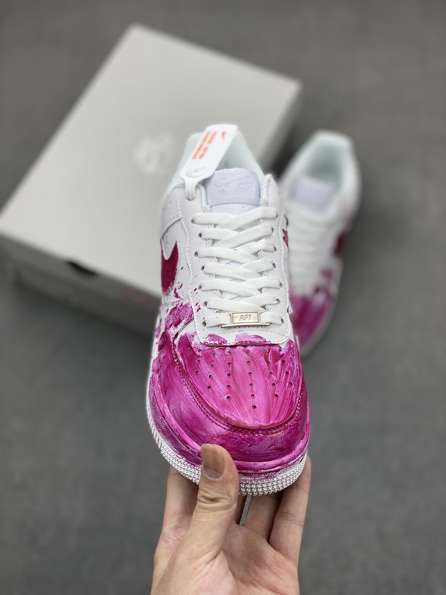 Nike Air Force 1 '07 Low Custom Anime Graffiti Sneakers - White/Pink 3 i1721162204 4968 6