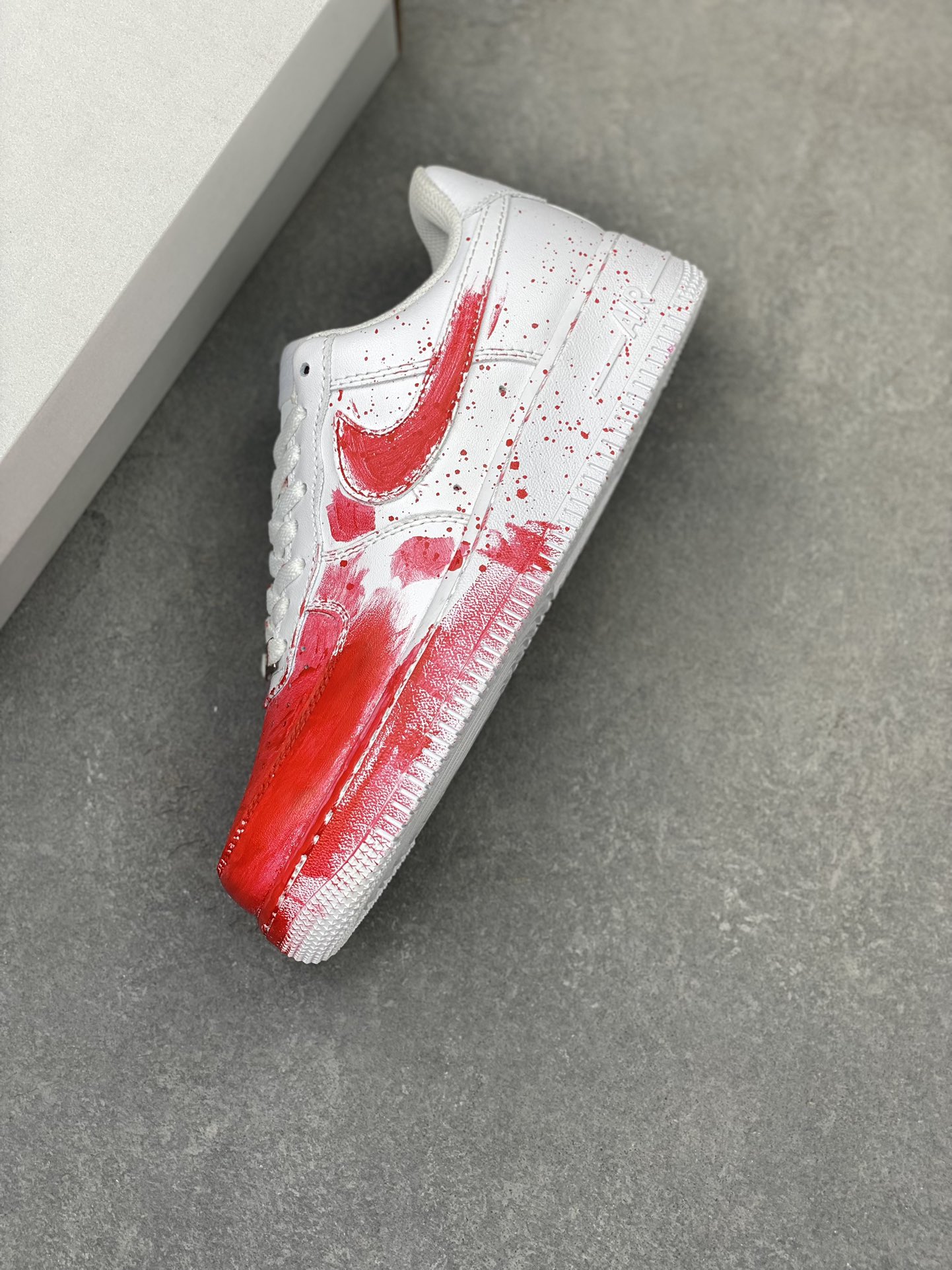 Nike Air Force 1 '07 Custom Anime Graffiti Sneakers - Red/White, Size 36-45 8 i1721162225 4616 5