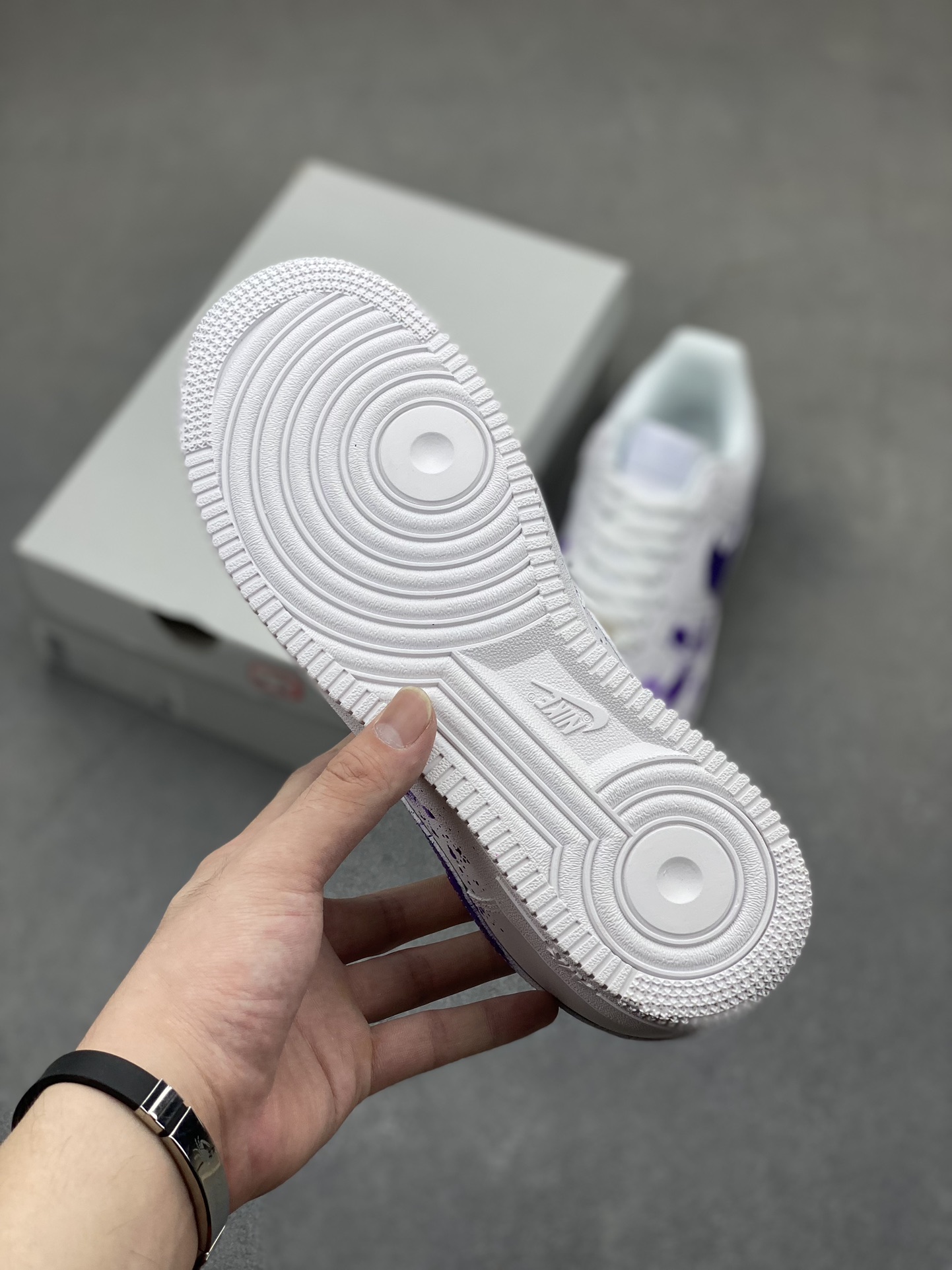 Nike Air Force 1 '07 Custom Hand-Painted Graffiti Sneakers - Purple 7 i1721162265 3933 1