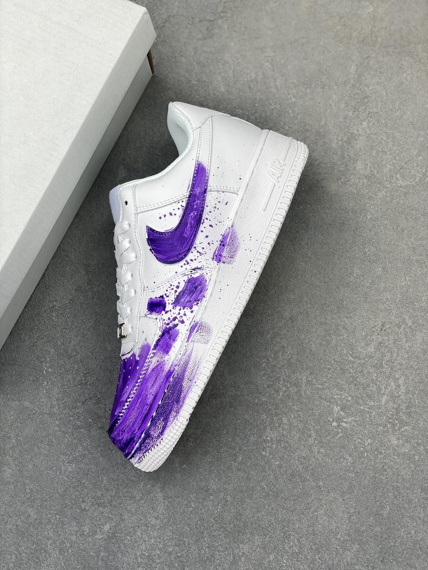 Nike Air Force 1 '07 Custom Hand-Painted Graffiti Sneakers - Purple 8 i1721162265 4413 5