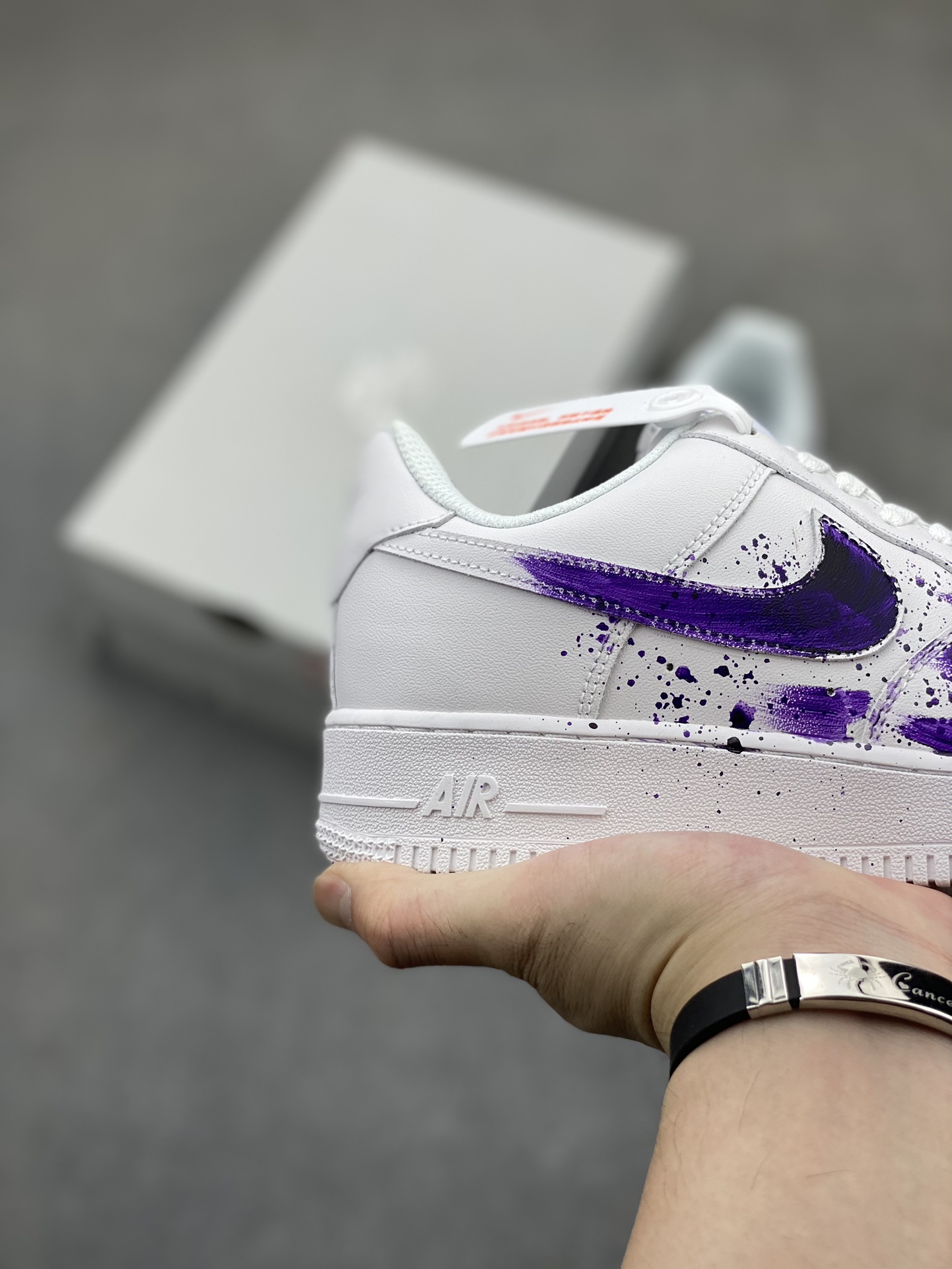 Nike Air Force 1 '07 Custom Hand-Painted Graffiti Sneakers - Purple 6 i1721162265 5715 6