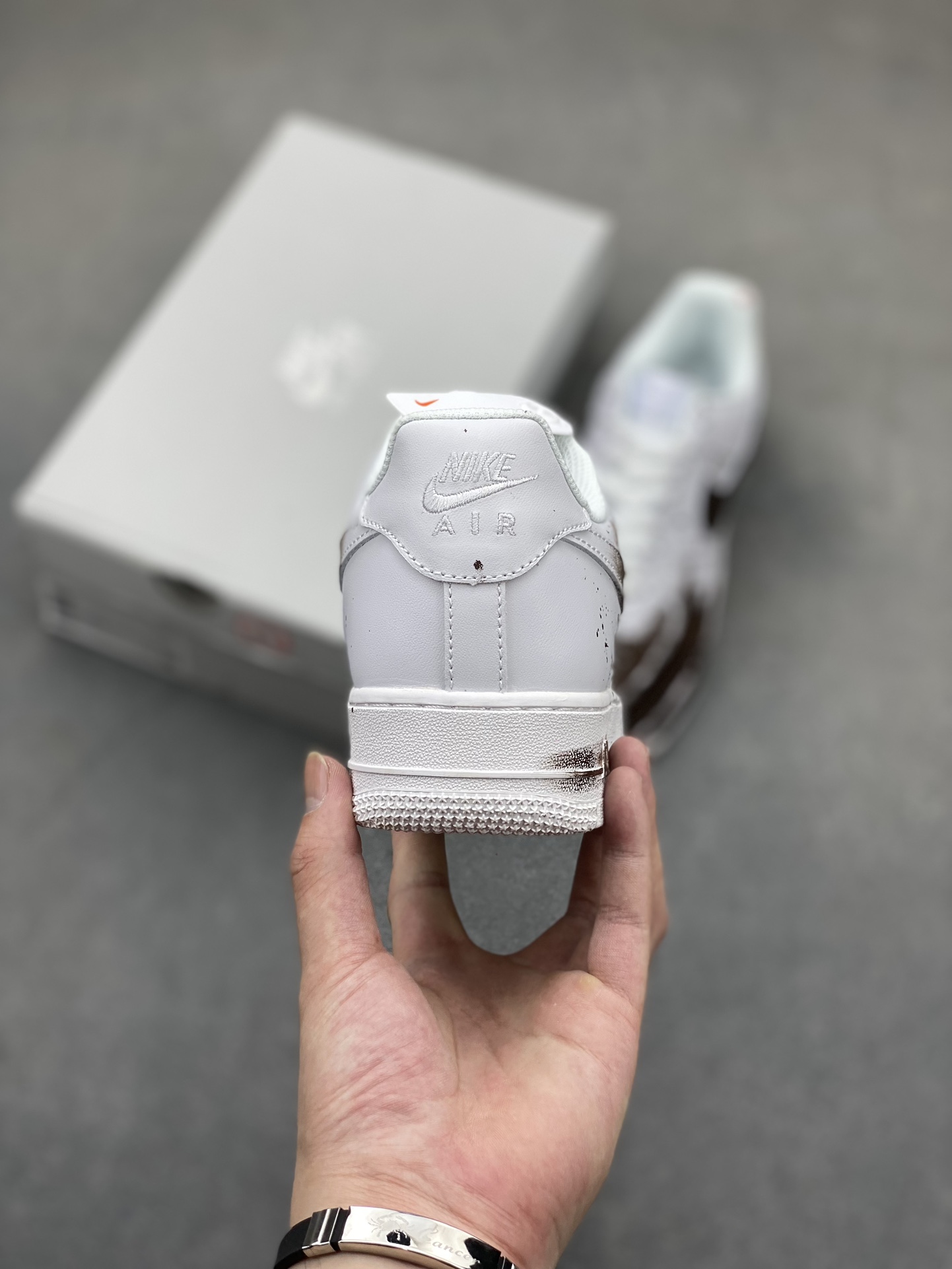 Nike Air Force 1 '07 Low Custom Anime Graffiti Sneakers - White/Brown 5 i1721162285 3343 2