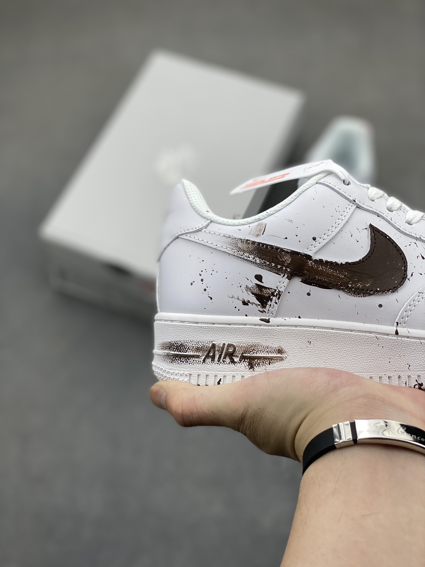 Nike Air Force 1 '07 Low Custom Anime Graffiti Sneakers - White/Brown 6 i1721162285 8766 1