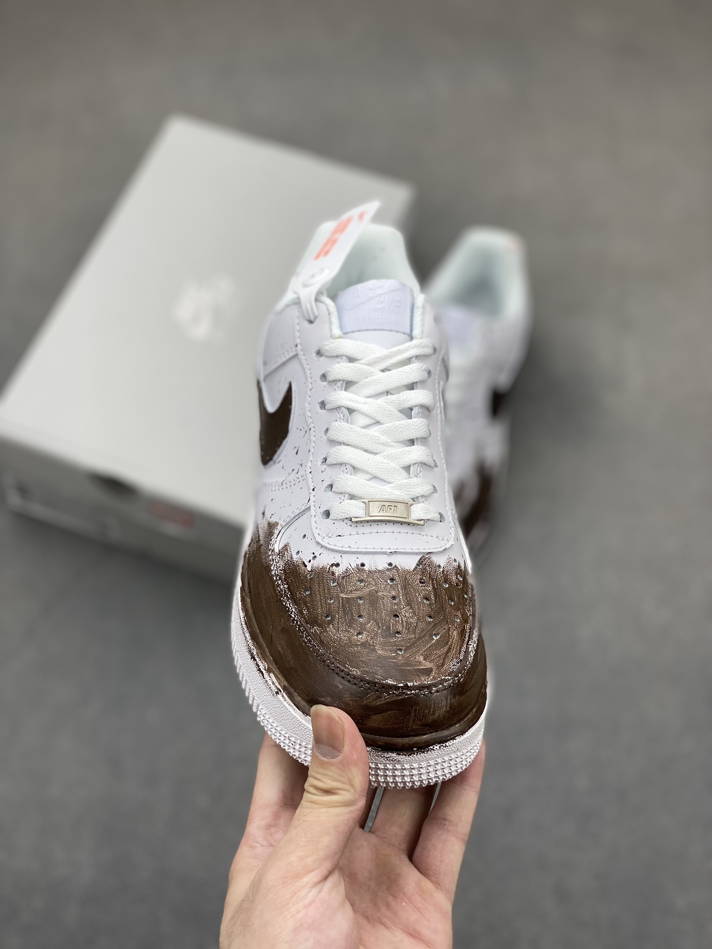Nike Air Force 1 '07 Low Custom Anime Graffiti Sneakers - White/Brown 3 i1721162286 7147 5