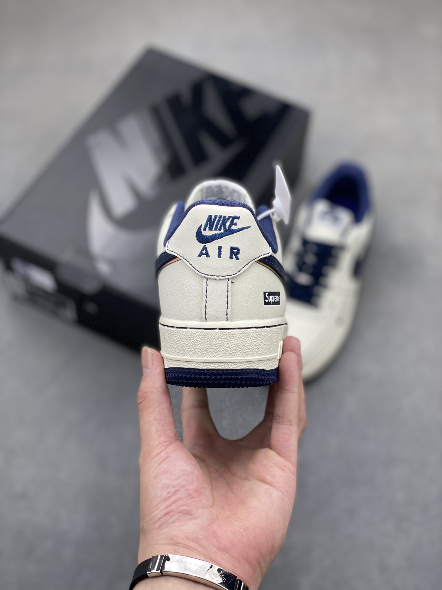 Nike Air Force 1 '07 Low Supreme White Blue Silver Casual Sneakers 5 i1721239781 2964 0