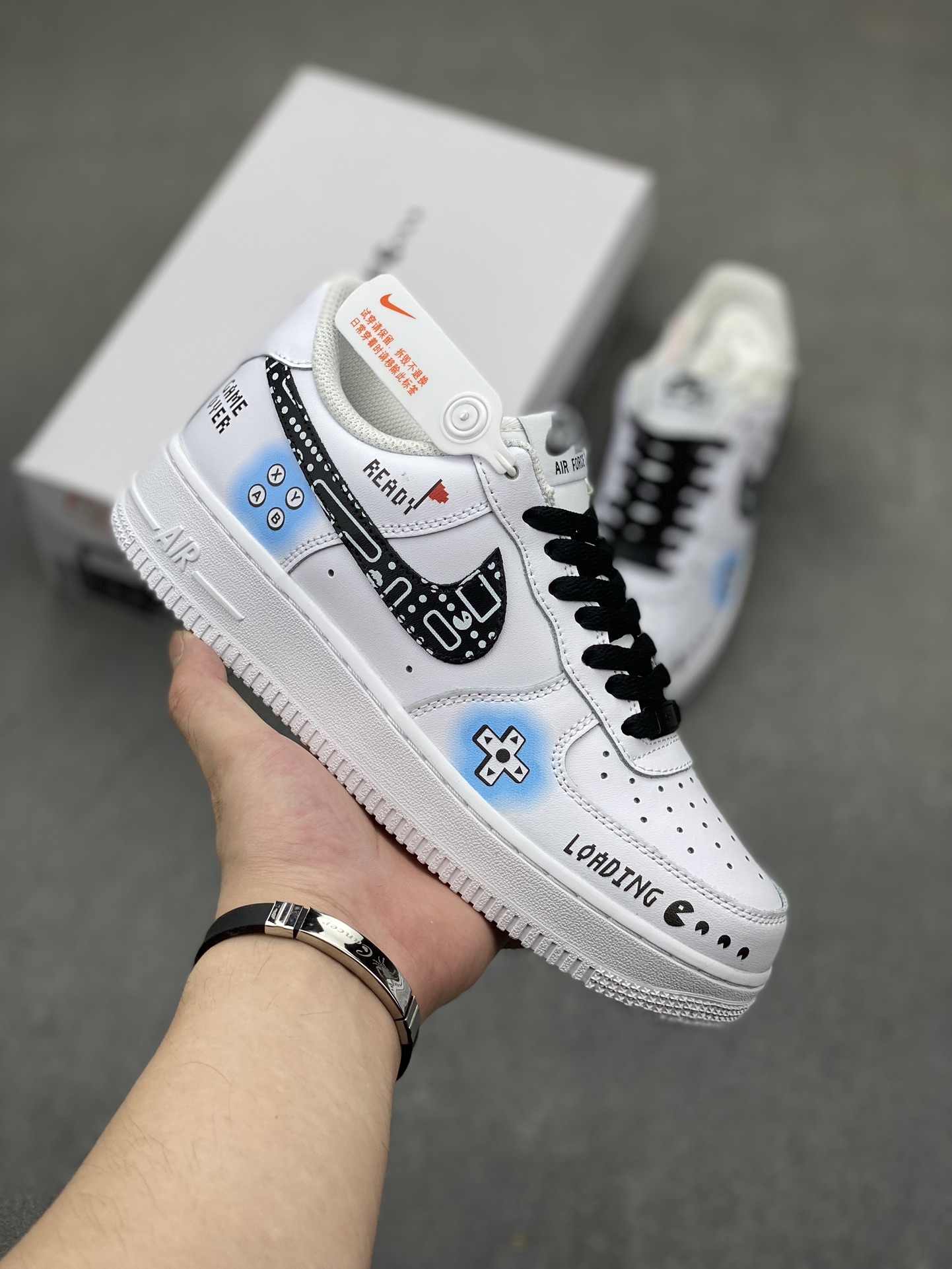 Nike Air Force 1 Low '07 PS5 Custom Sneakers - Pac-Man Edition 2 i1721239819 5826 7