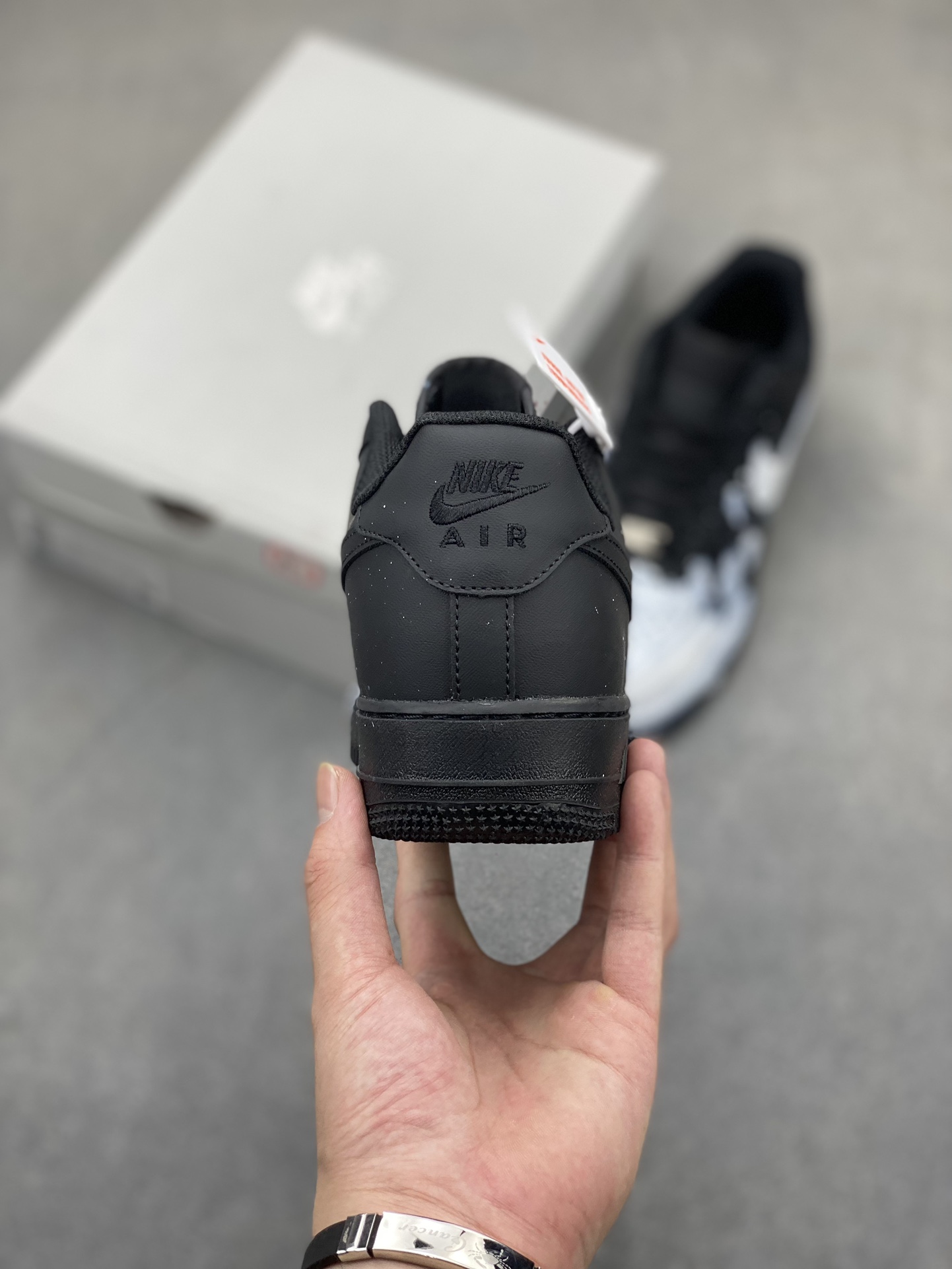 Nike Air Force 1 '07 Low Custom Graffiti Sneakers - Black/White, All Sizes 5 i1721239915 2214 2