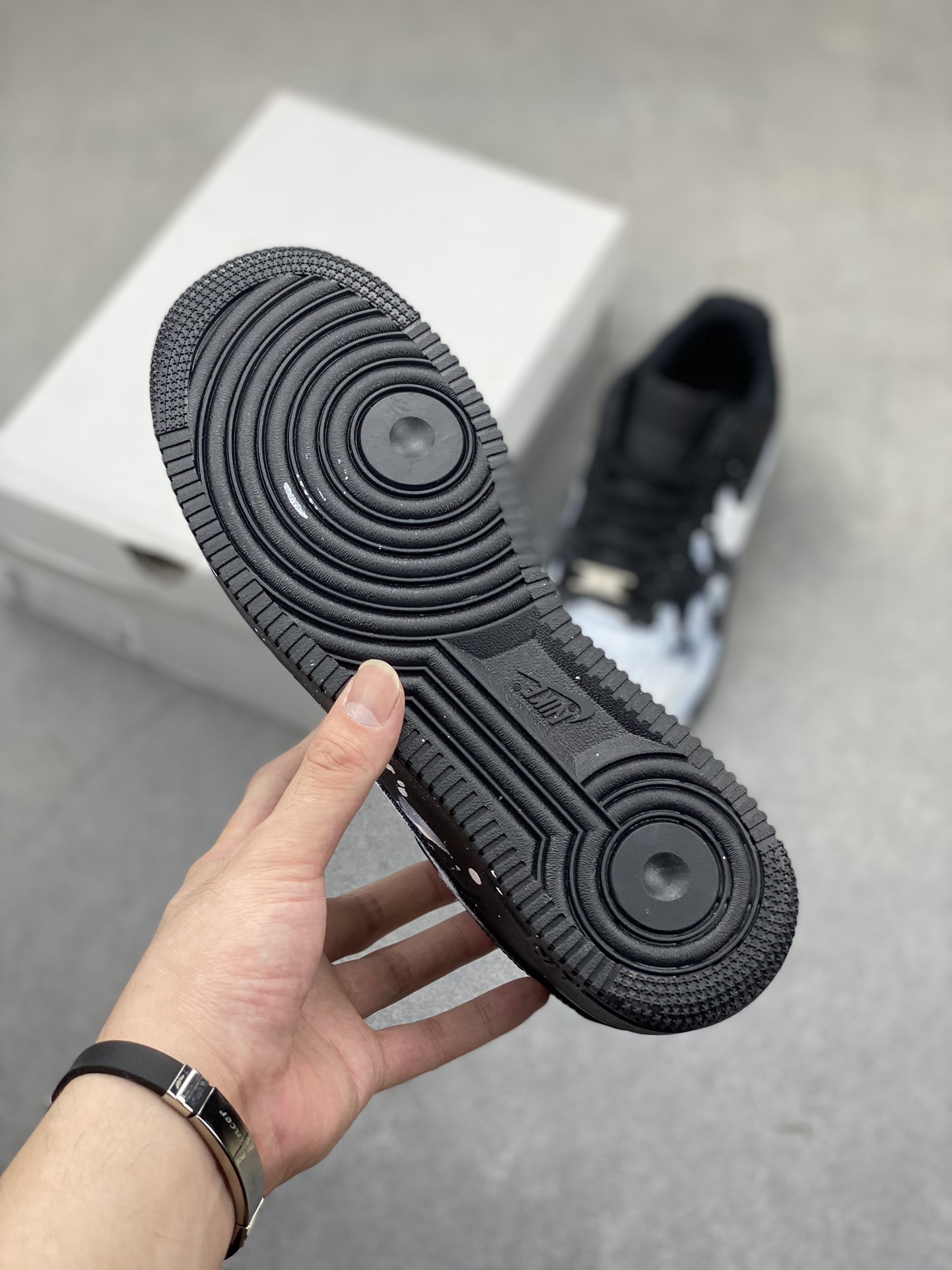 Nike Air Force 1 '07 Low Custom Graffiti Sneakers - Black/White, All Sizes 7 i1721239915 6943 7