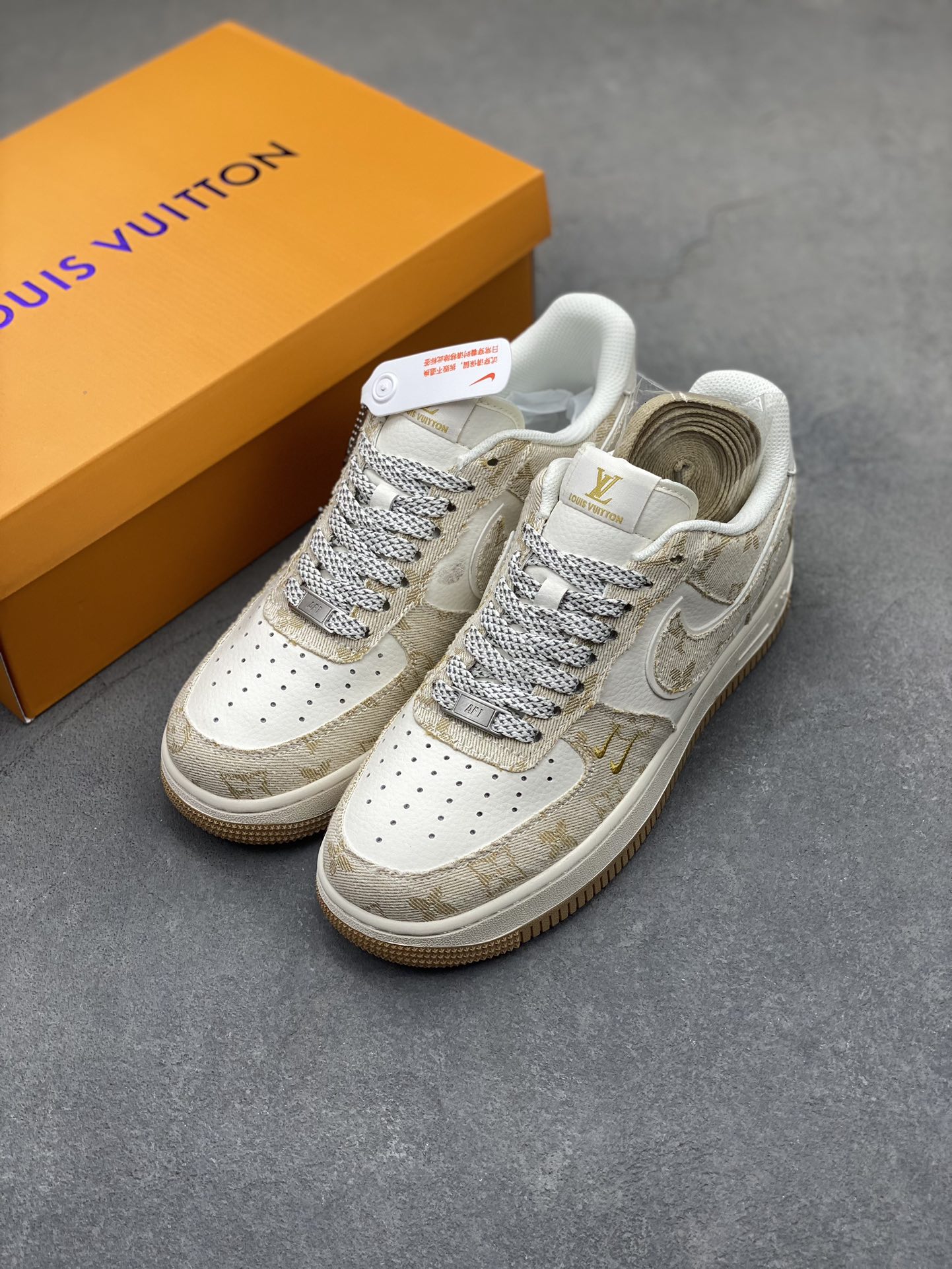 Nike Air Force 1 '07 Low Louis Vuitton Collab Khaki Sneaker - Limited Edition 9 i1721330735 5489 1