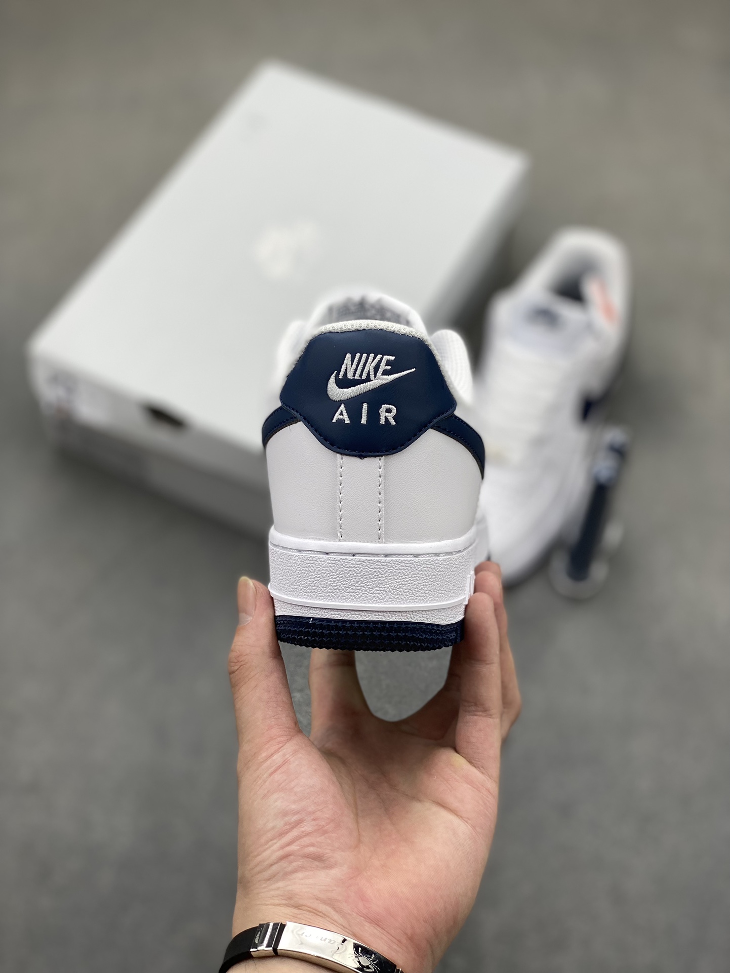 Nike Air Force 1 Low White Midnight Navy Men's Sneakers FJ4146-104 5 i1721331067 1295 5