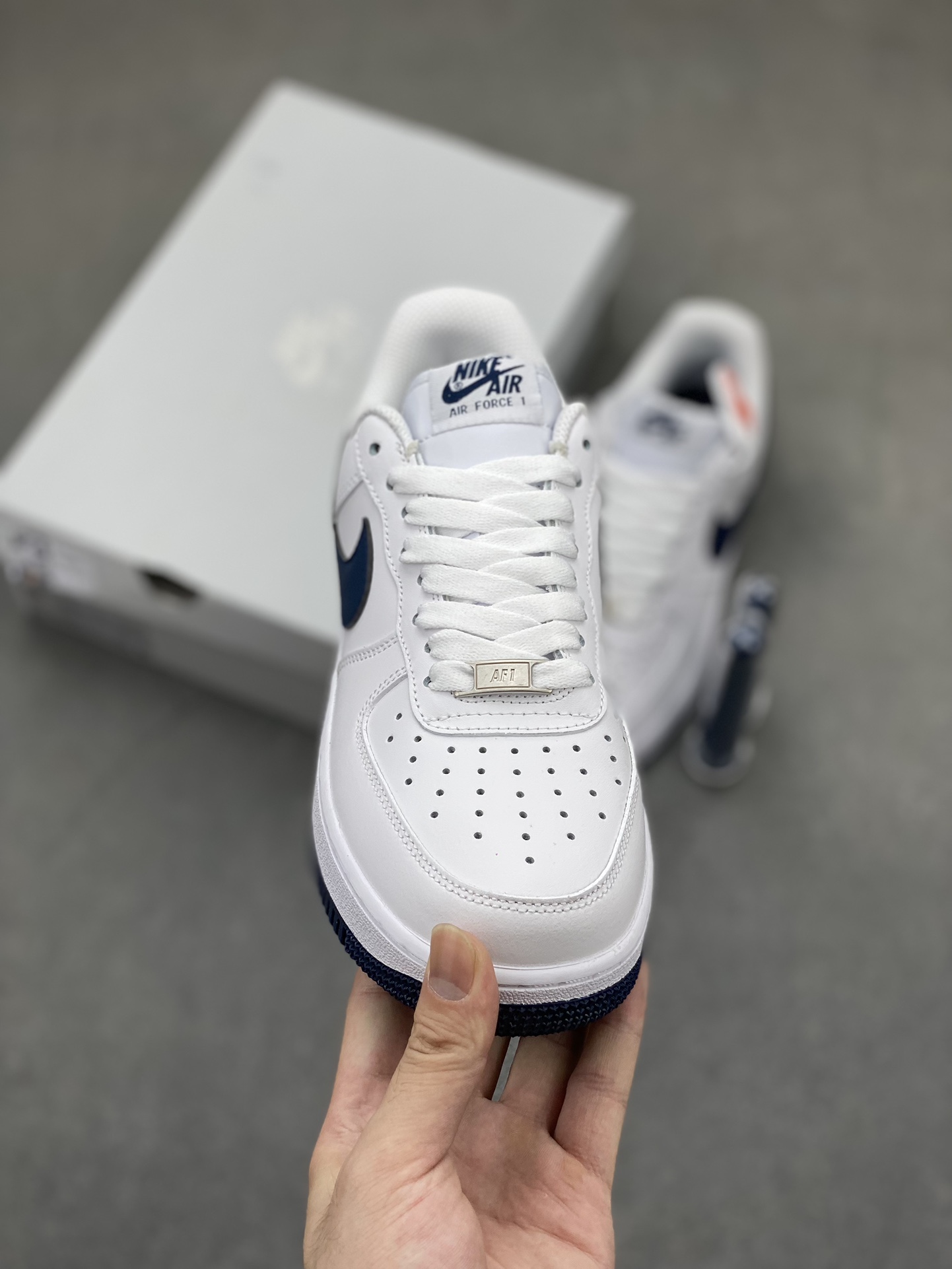 Nike Air Force 1 Low White Midnight Navy Men's Sneakers FJ4146-104 3 i1721331067 8624 7