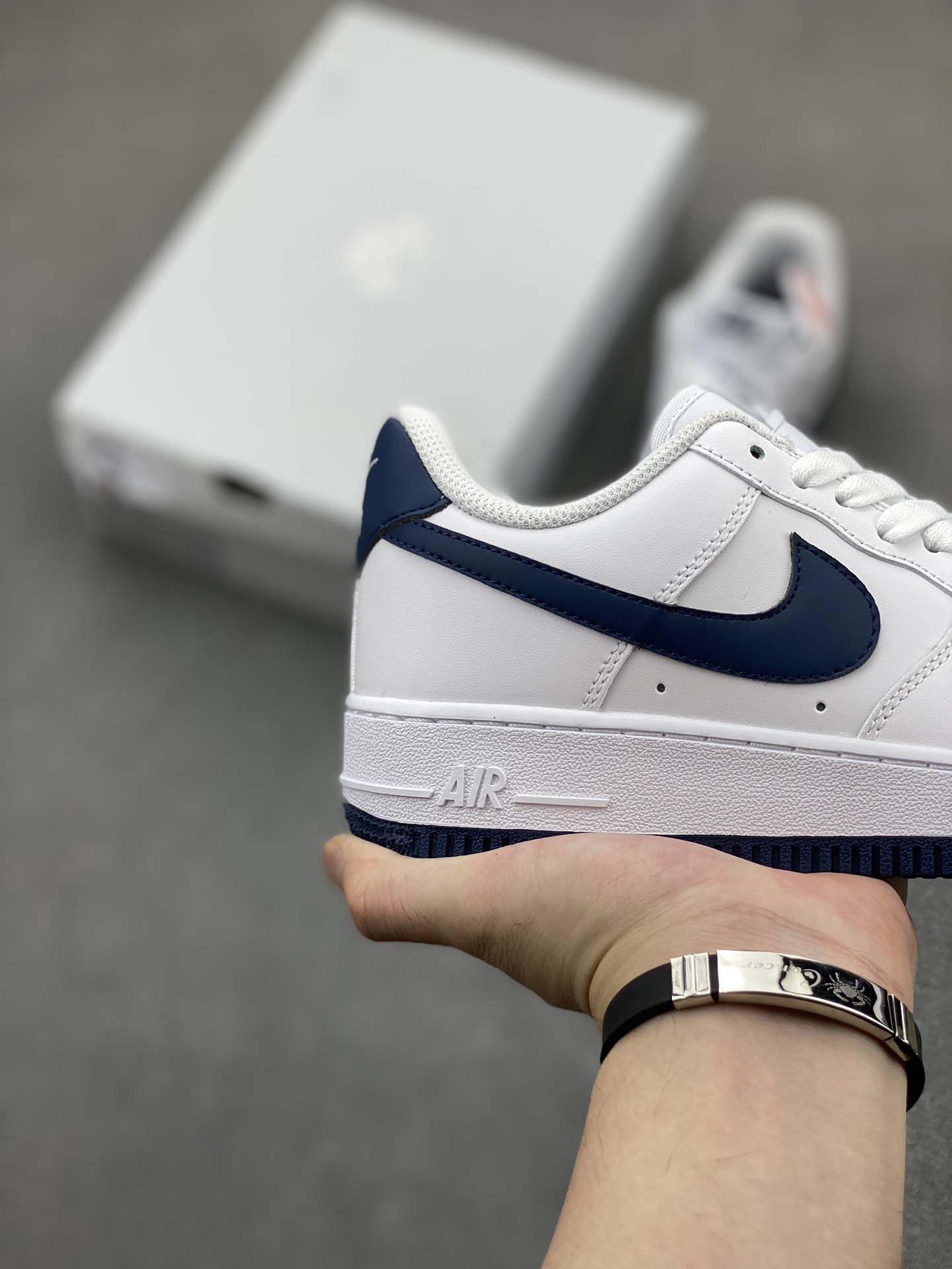Nike Air Force 1 Low White Midnight Navy Men's Sneakers FJ4146-104 6 i1721331067 9406 8