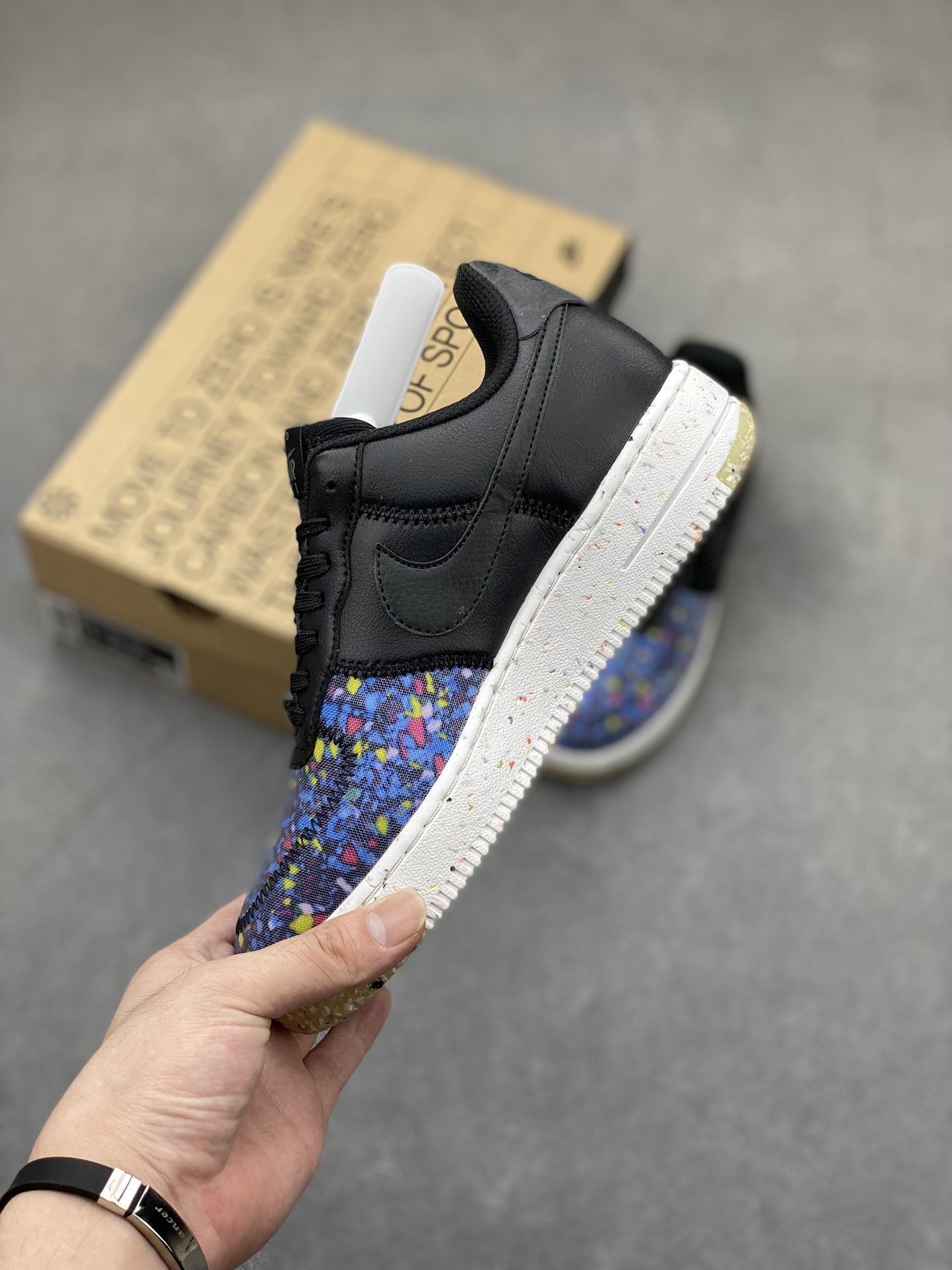 Nike Air Force 1 '07 Low Black Multi-Color Casual Sneakers CZ1524-002 4 i1721331801 2397 0