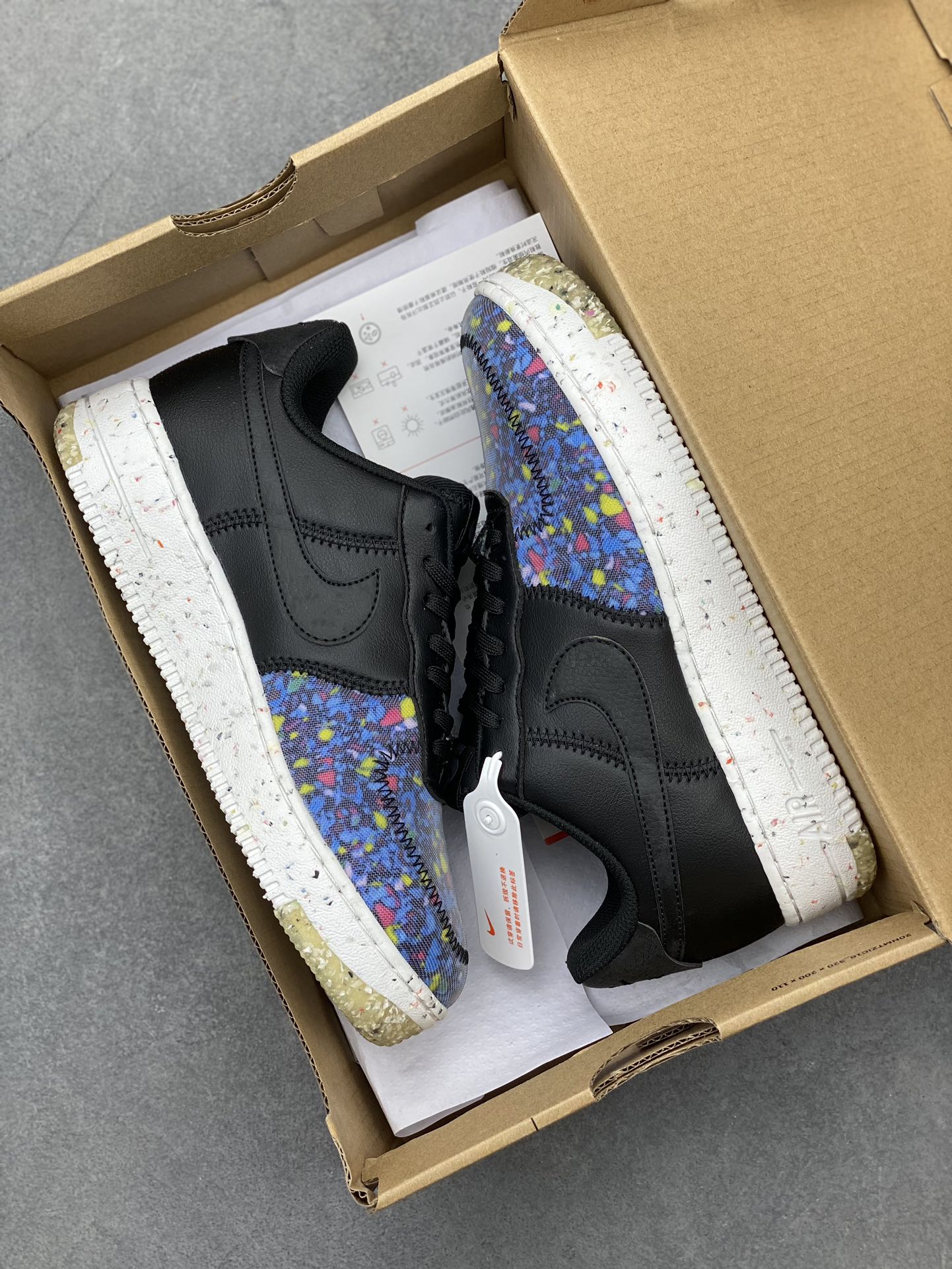 Nike Air Force 1 '07 Low Black Multi-Color Casual Sneakers CZ1524-002 10 i1721331801 4004 7