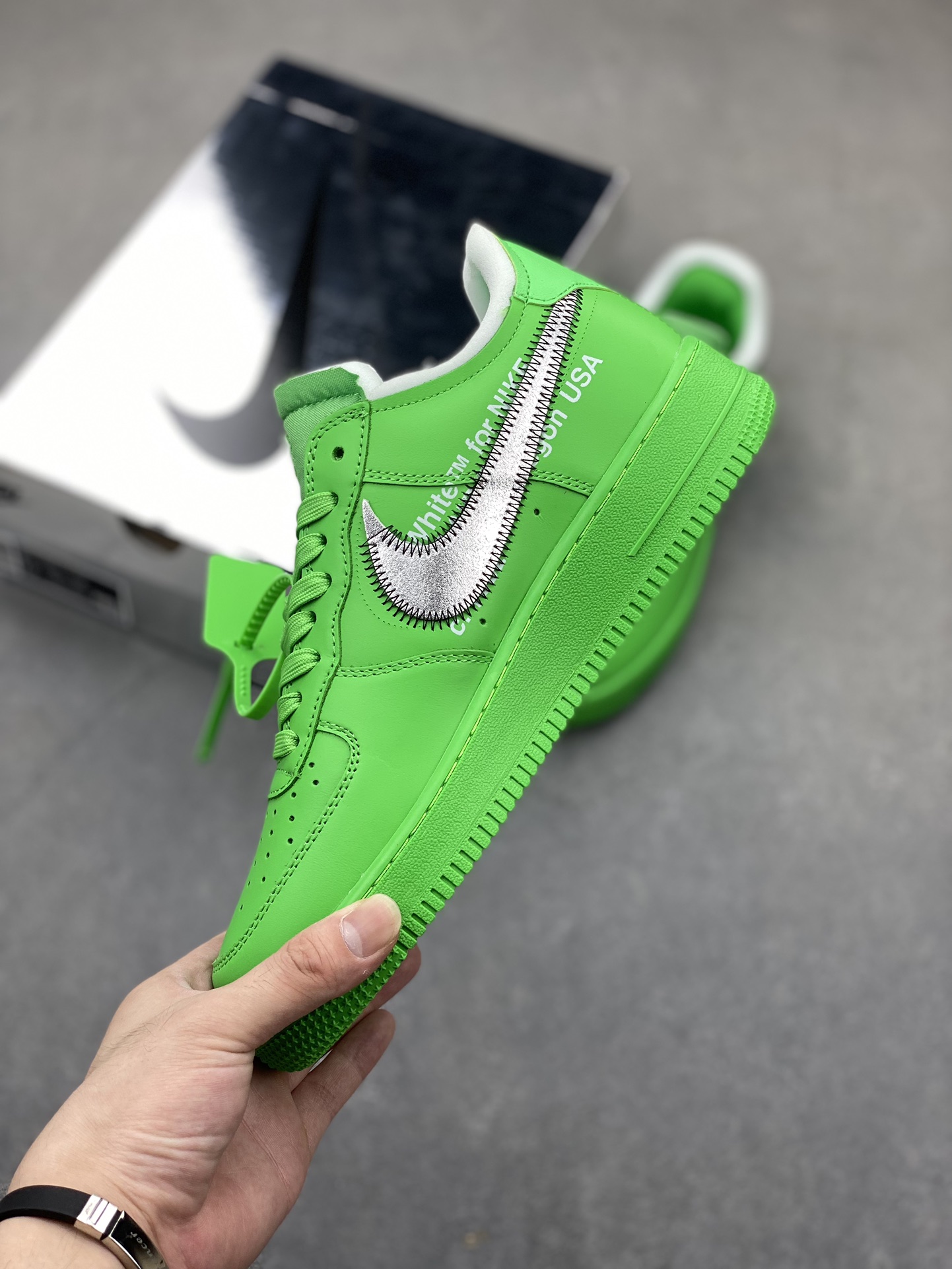 Nike Air Force 1 Low Off-White Green Silver DX1419-300 4 i1721588201 4181 0