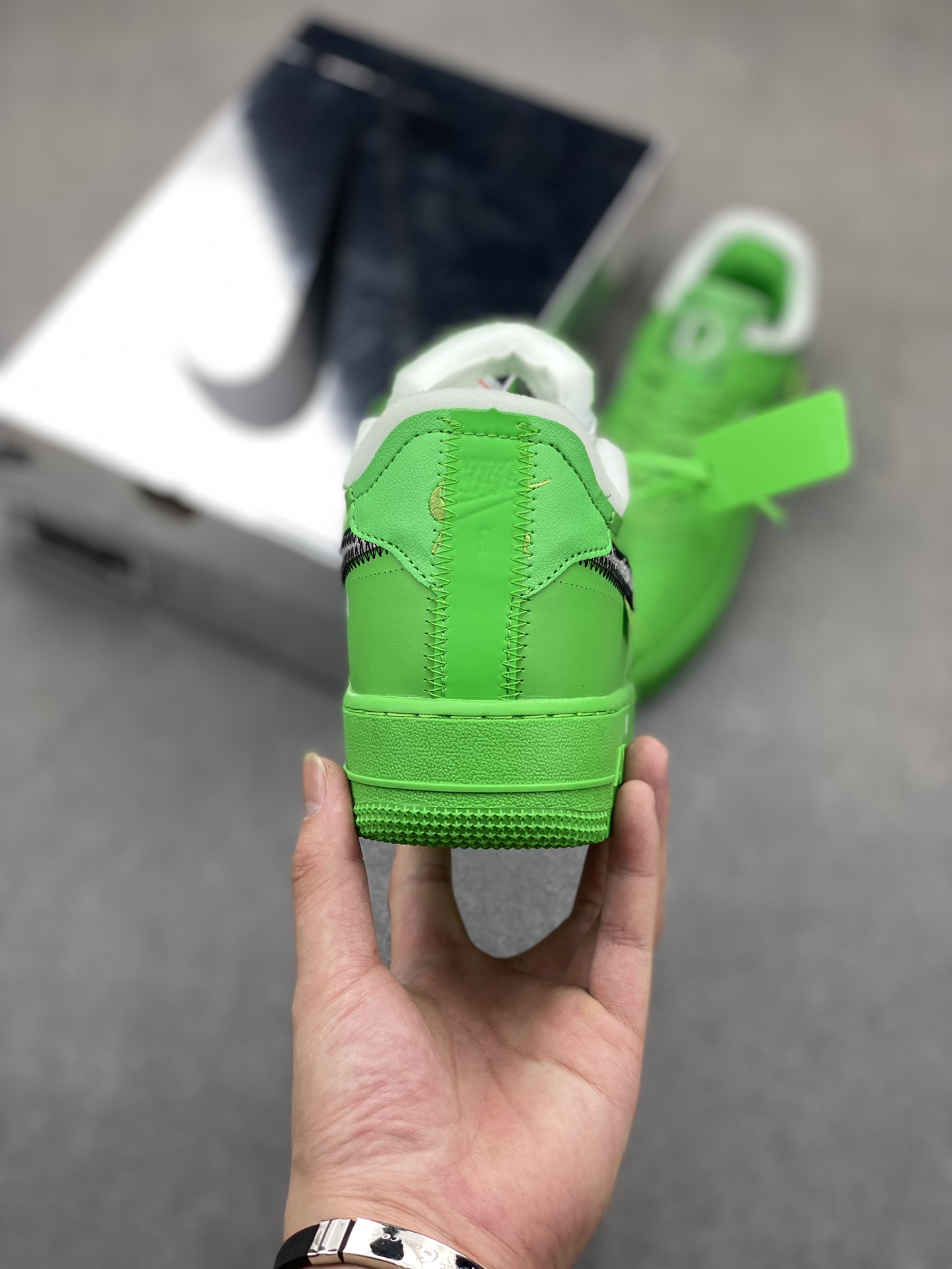 Nike Air Force 1 Low Off-White Green Silver DX1419-300 5 i1721588201 7094 5