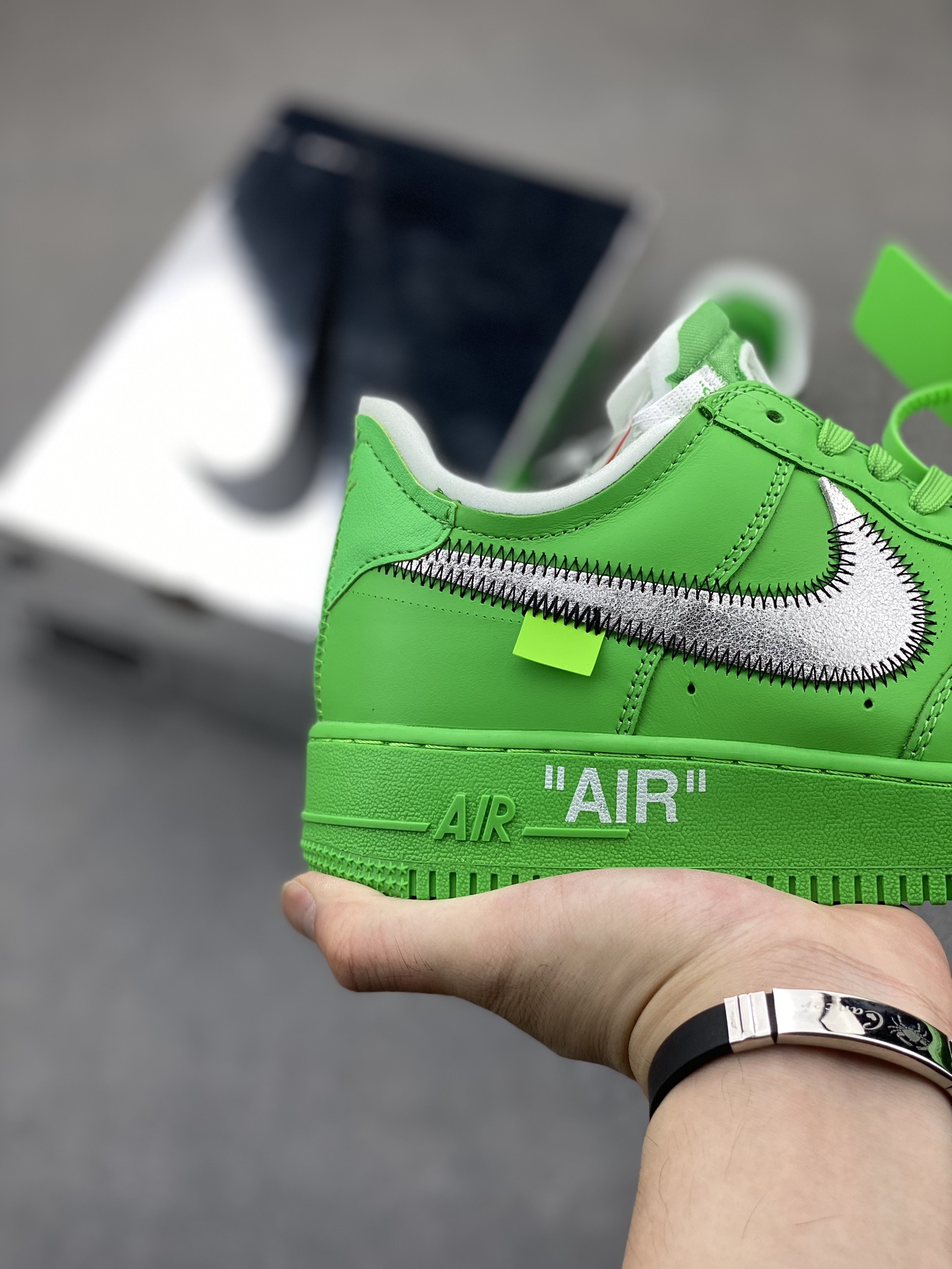 Nike Air Force 1 Low Off-White Green Silver DX1419-300 6 i1721588202 6882 8