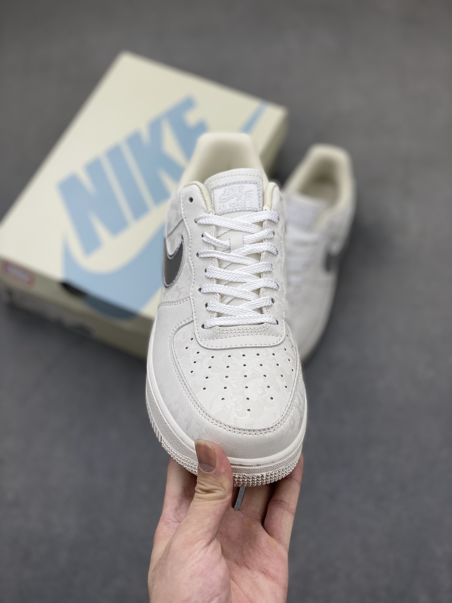 Nike Air Force 1 Low White Silver AF2406-110 - Premium Quality Sneakers 3 i1721588355 3730 4